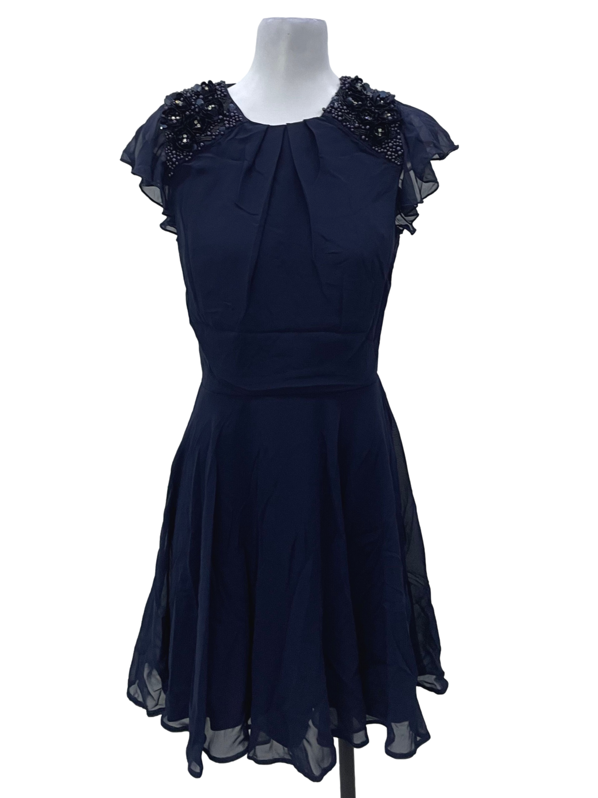 Dark Blue Mini Sequence Dress