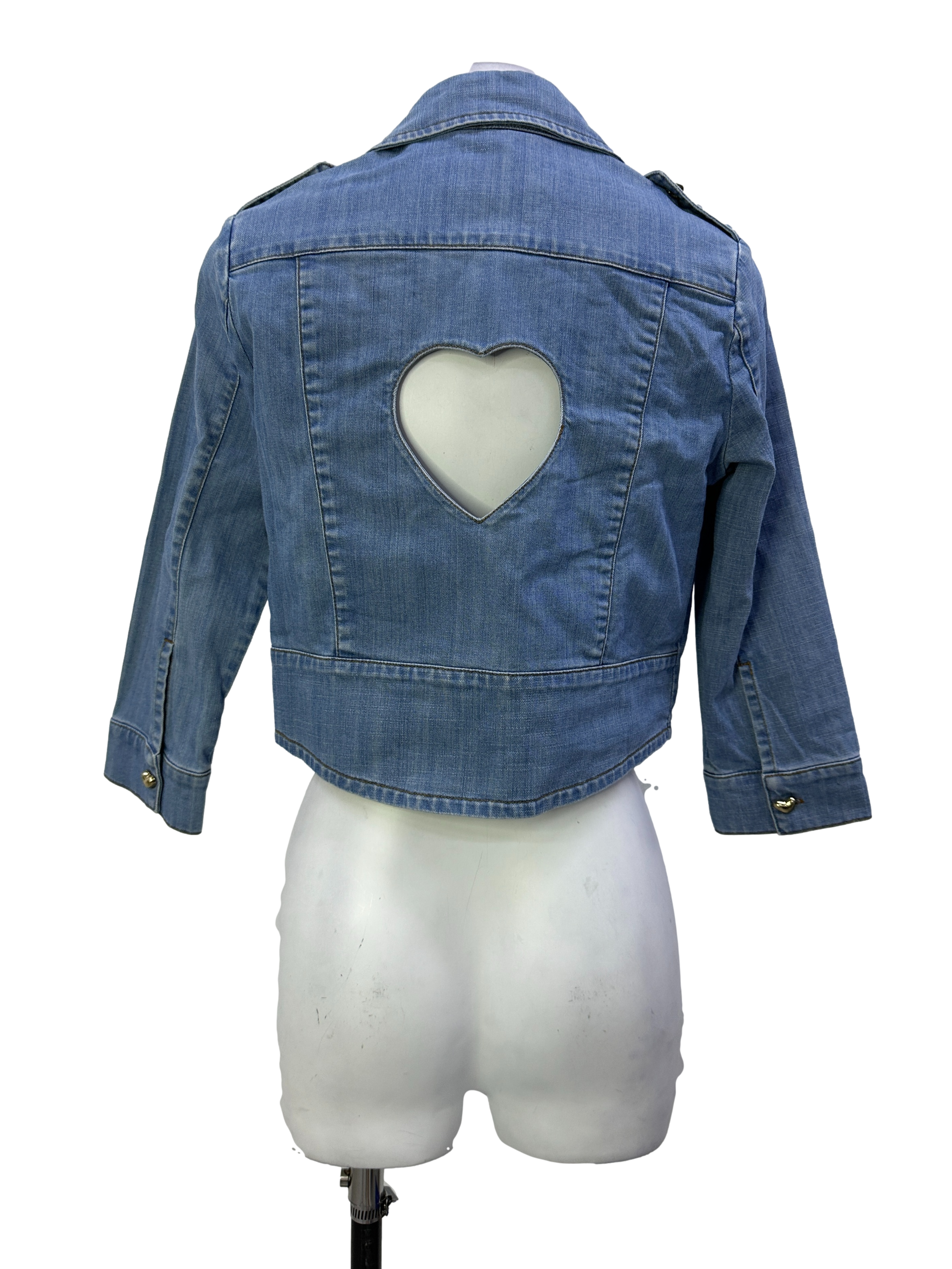 Blue Denim Motorcycle Jacket