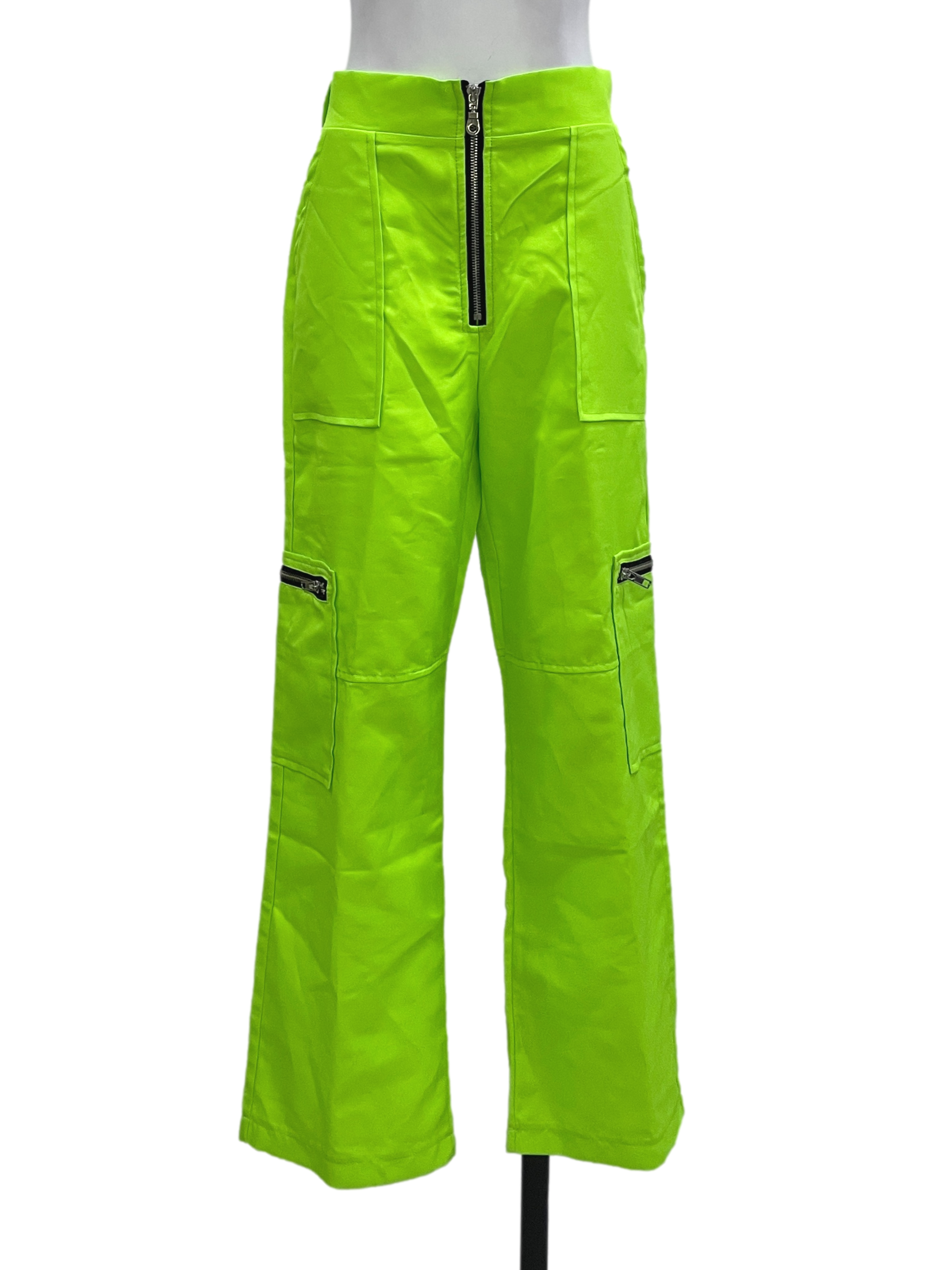 Assorted Brands Neon Green Zip Pants | REFASH – REFASH Malaysia