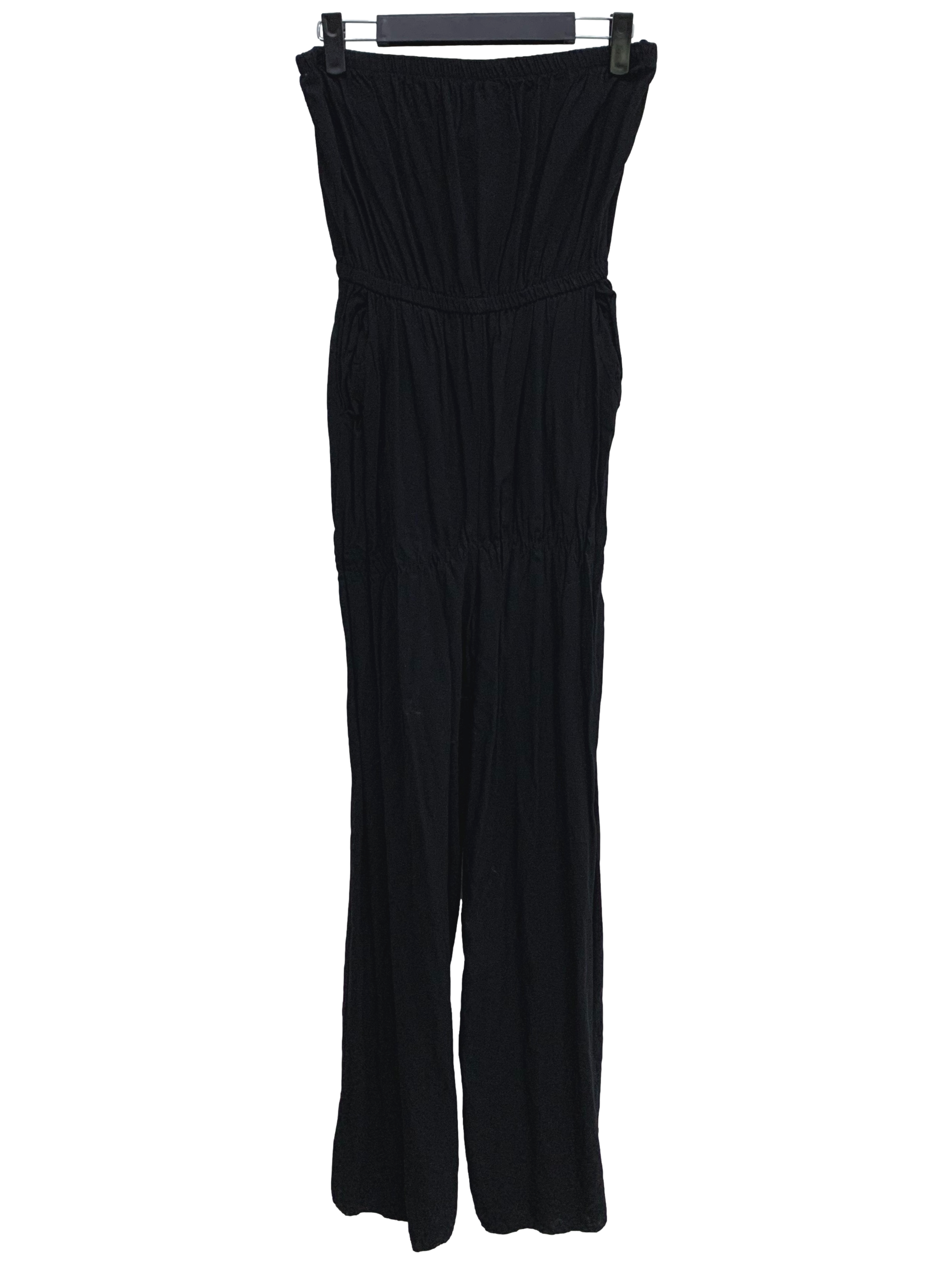 Sable Black Tube Jumpsuit