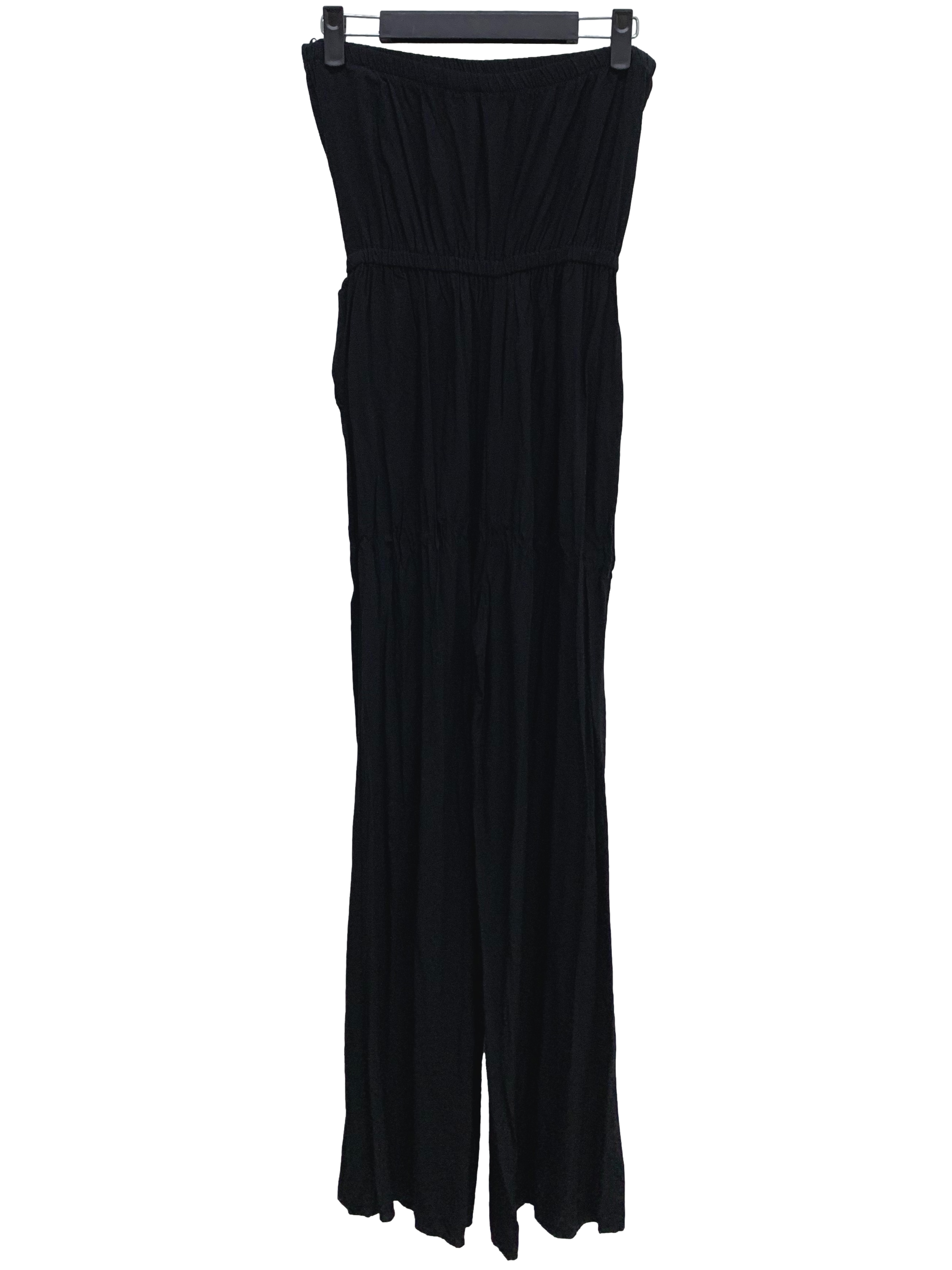 Sable Black Tube Jumpsuit