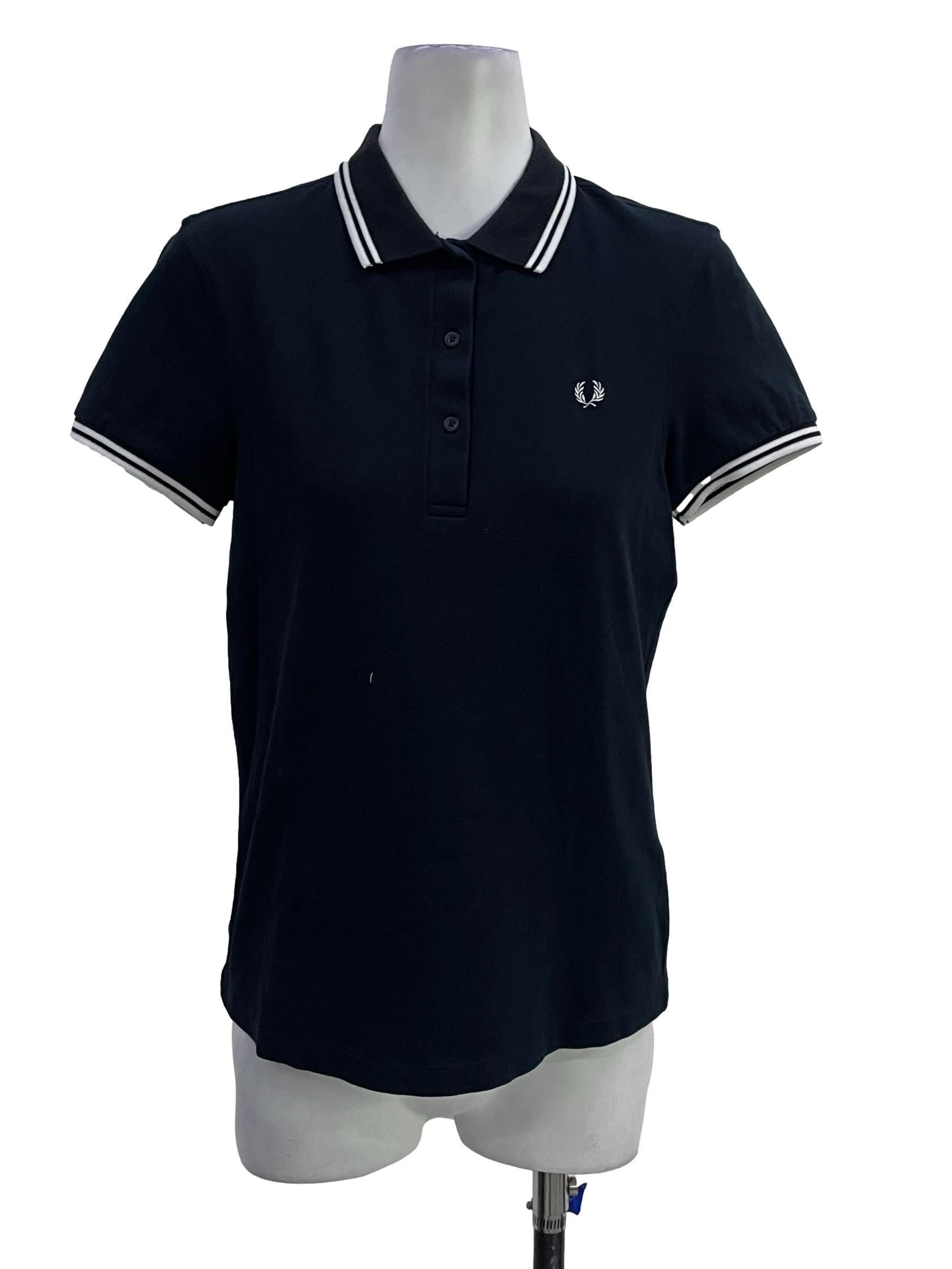 Navy Blue Twin Tipped Polo Shirt