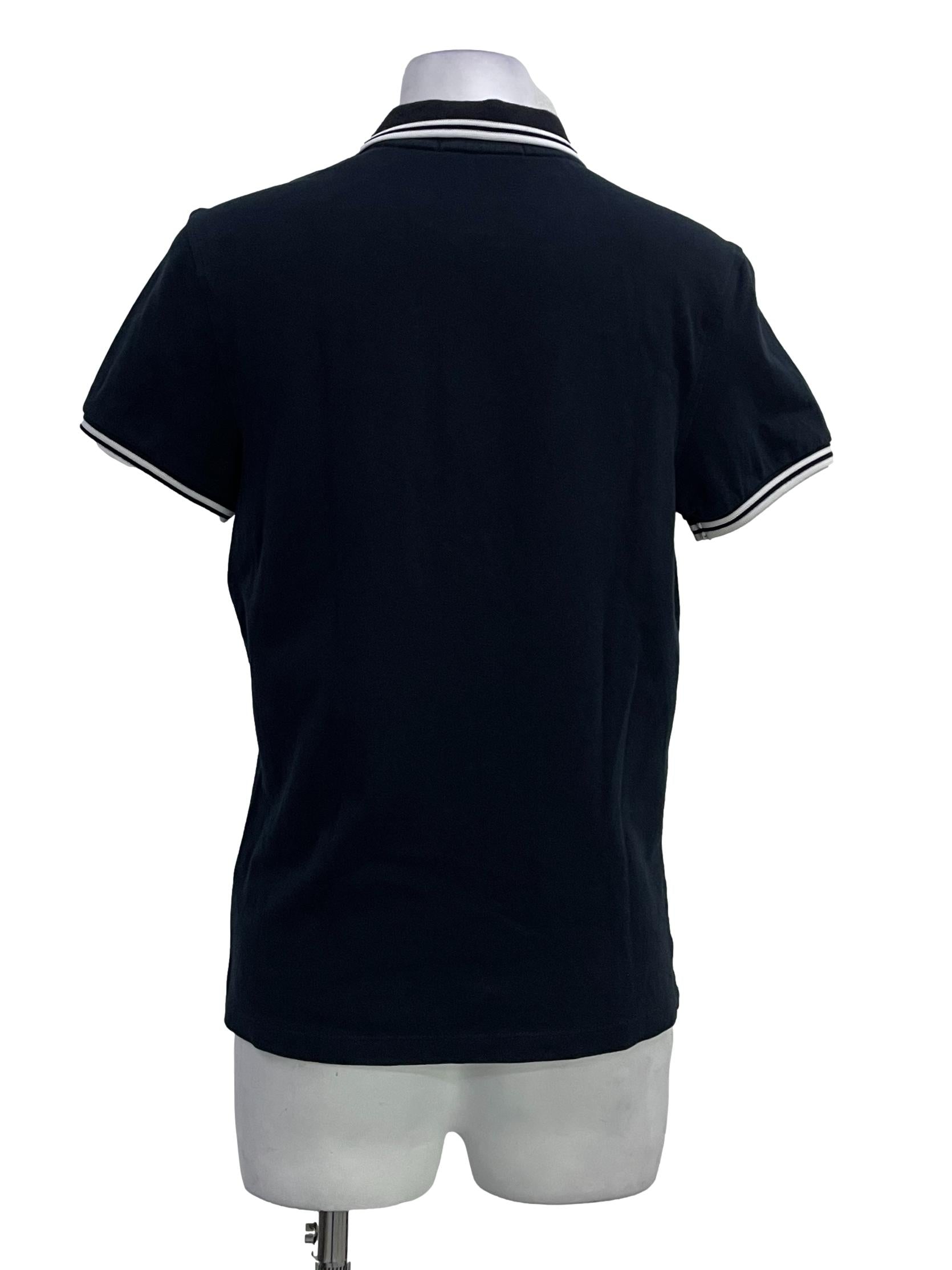 Navy Blue Twin Tipped Polo Shirt