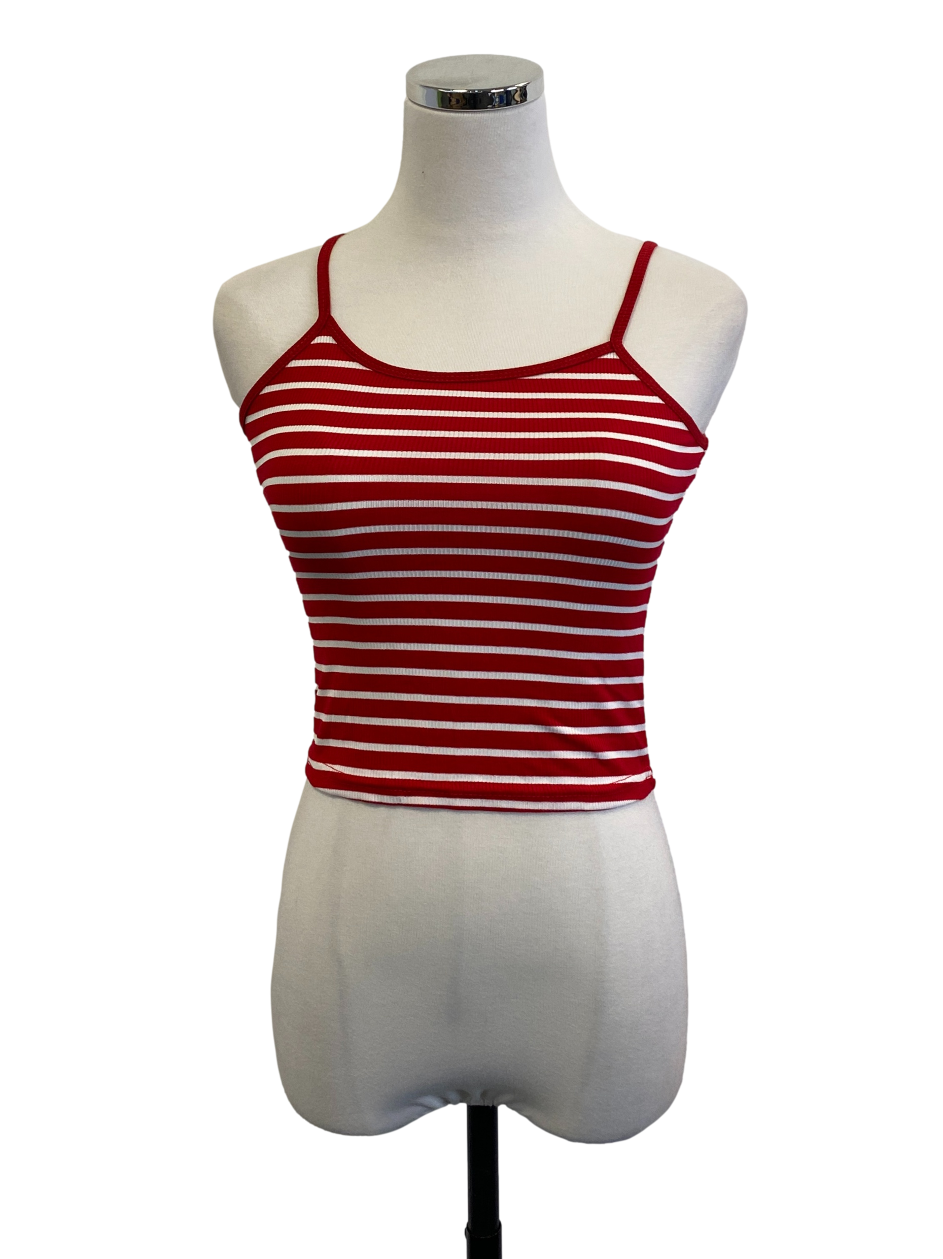 Candy Red Sleeveless Top