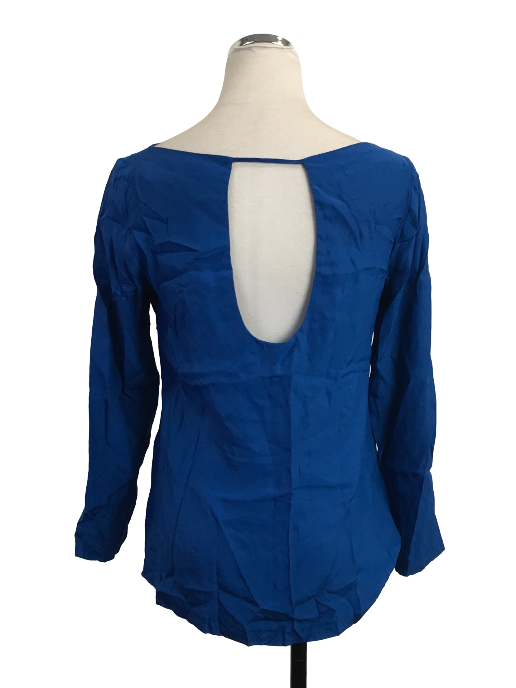 Electric Blue Scoop Back Top