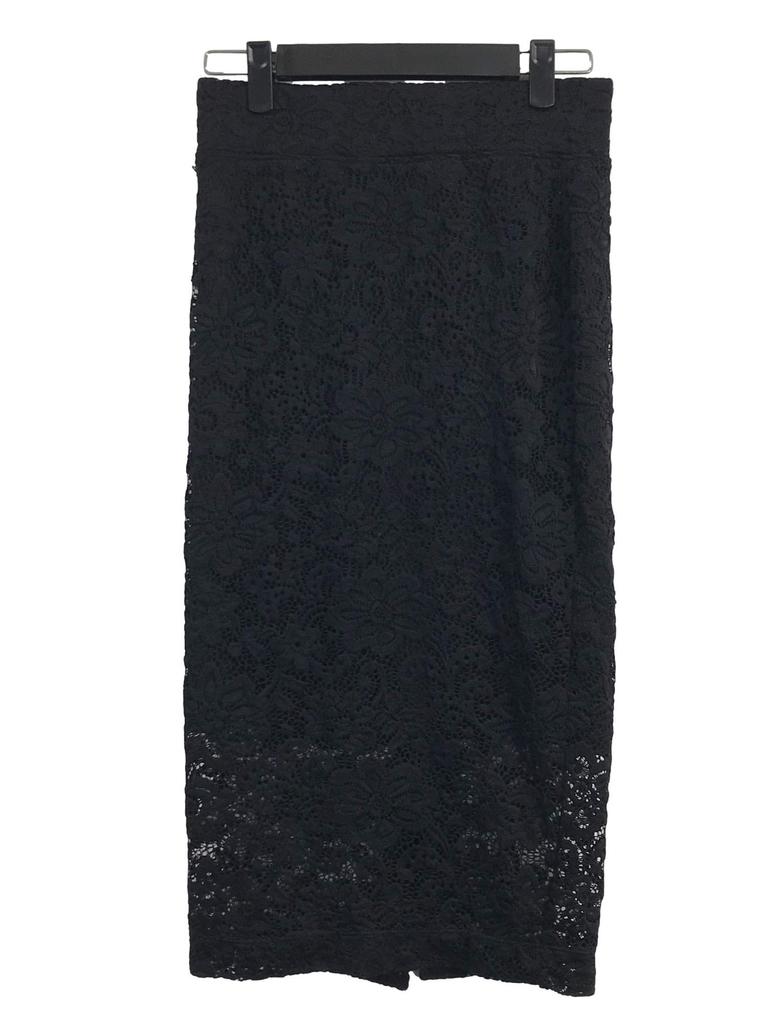 Grease Black Lace Pencil Skirt