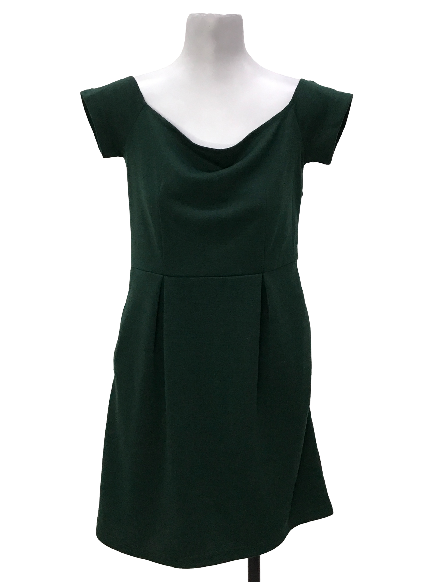 Emerald Green Plain Dress