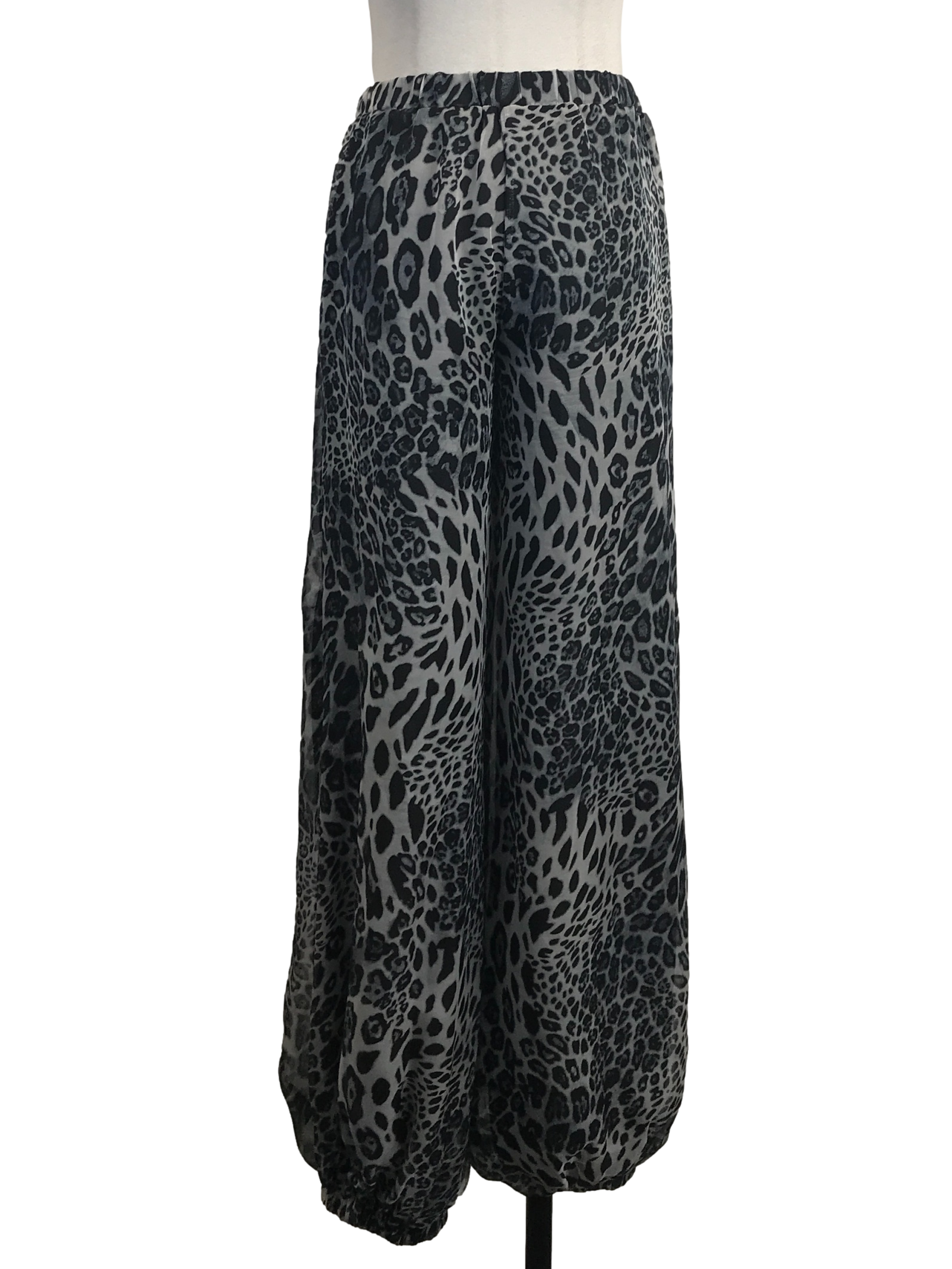 Multicolor Leopard Print Lantern Pants