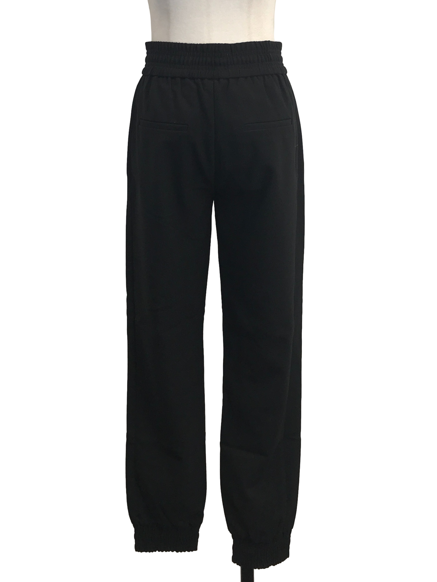 Sable Black Cuffed Slack Pants