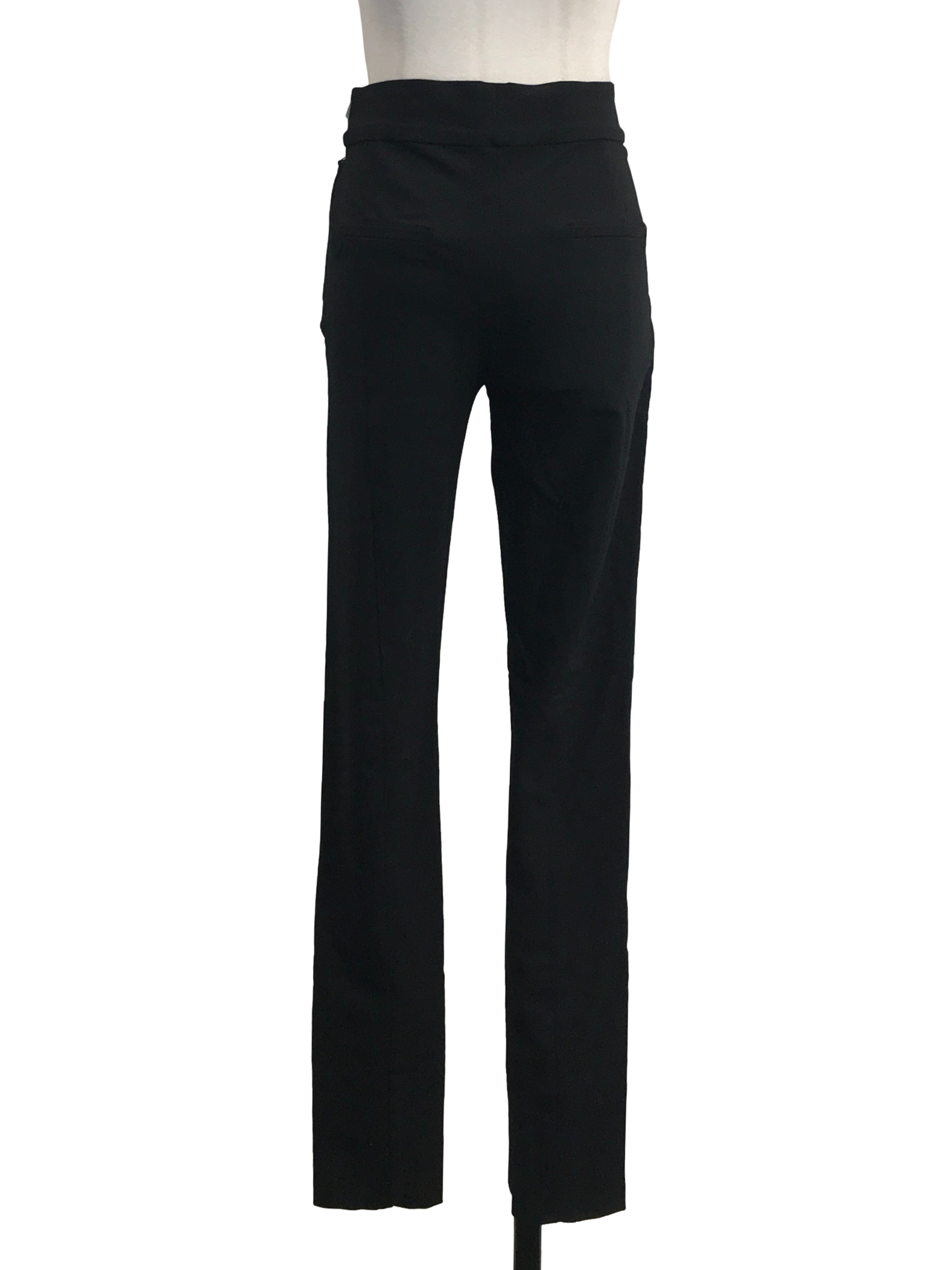 Grease Black Slit Pants