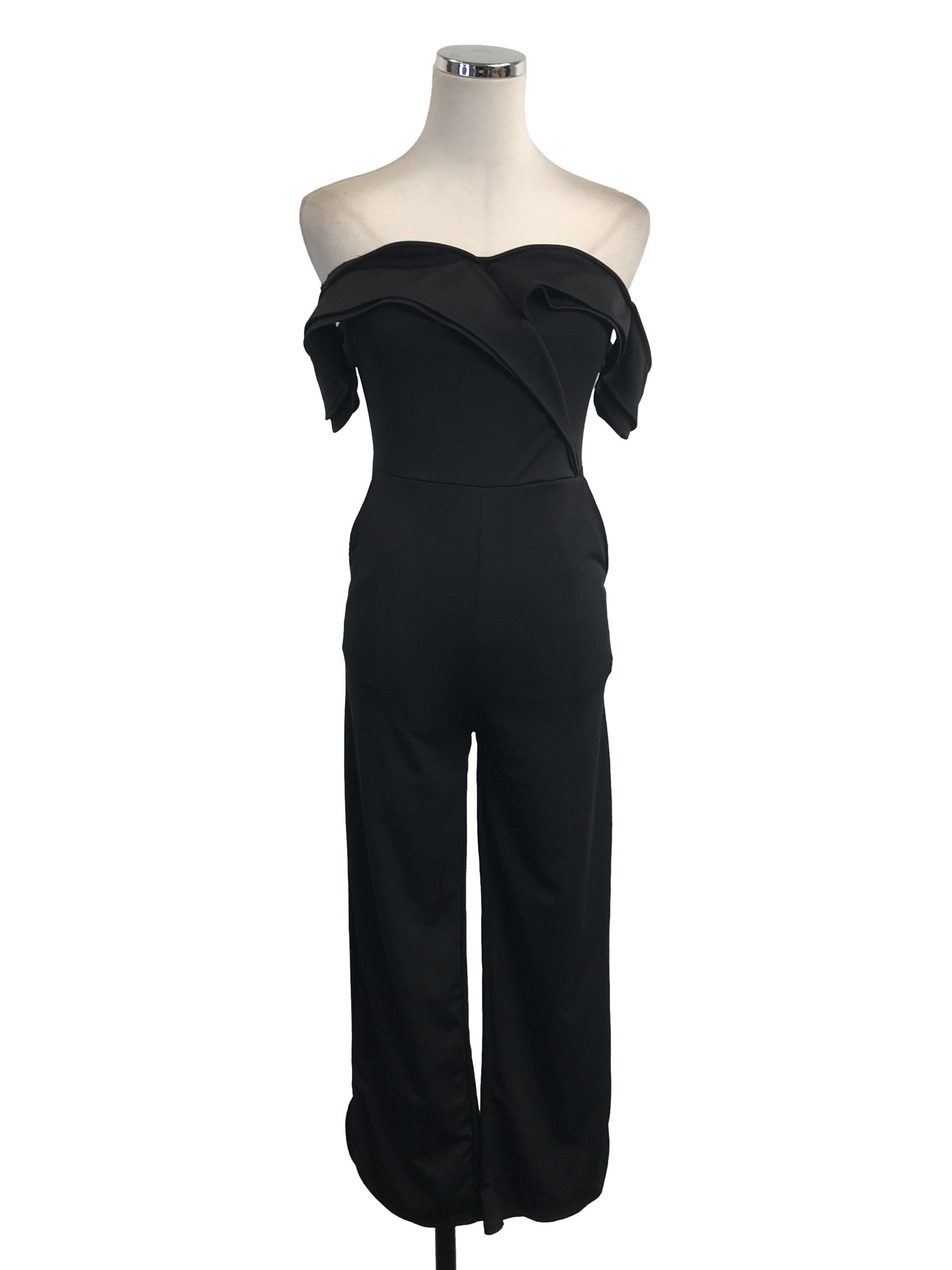 Raven Black Off Shoulder Jumpsuit