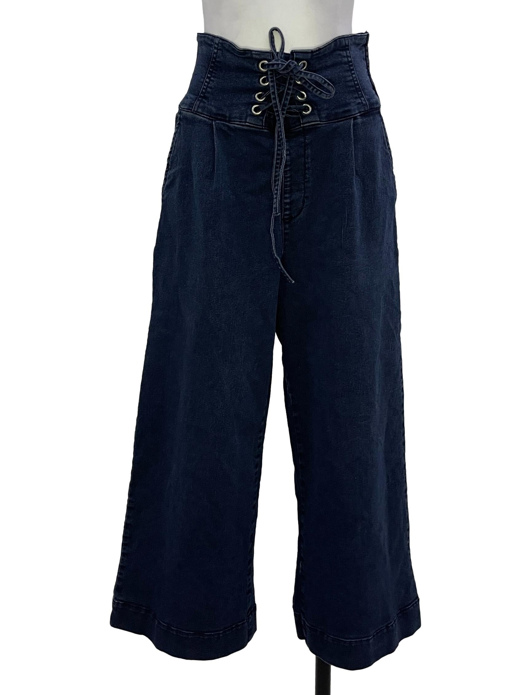 Dark Blue Wide Pants