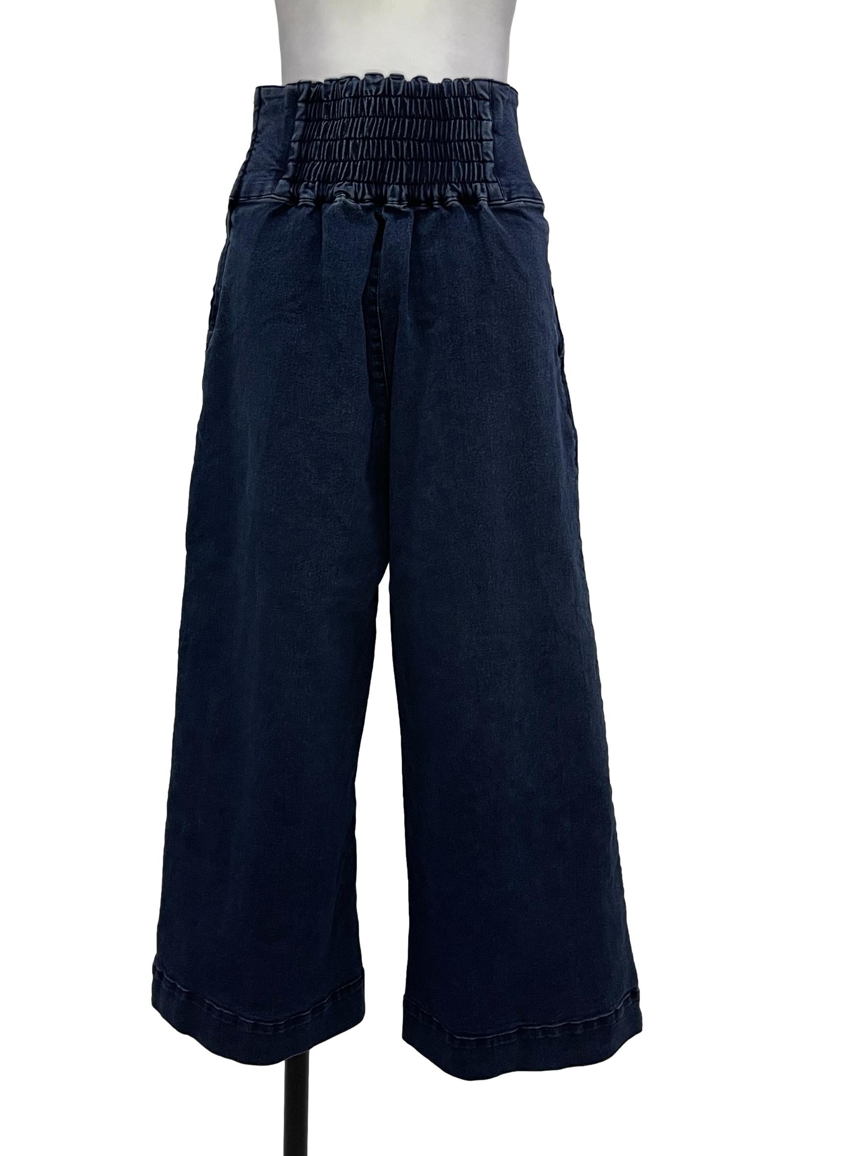 Dark Blue Wide Pants | REFASH – REFASH Malaysia