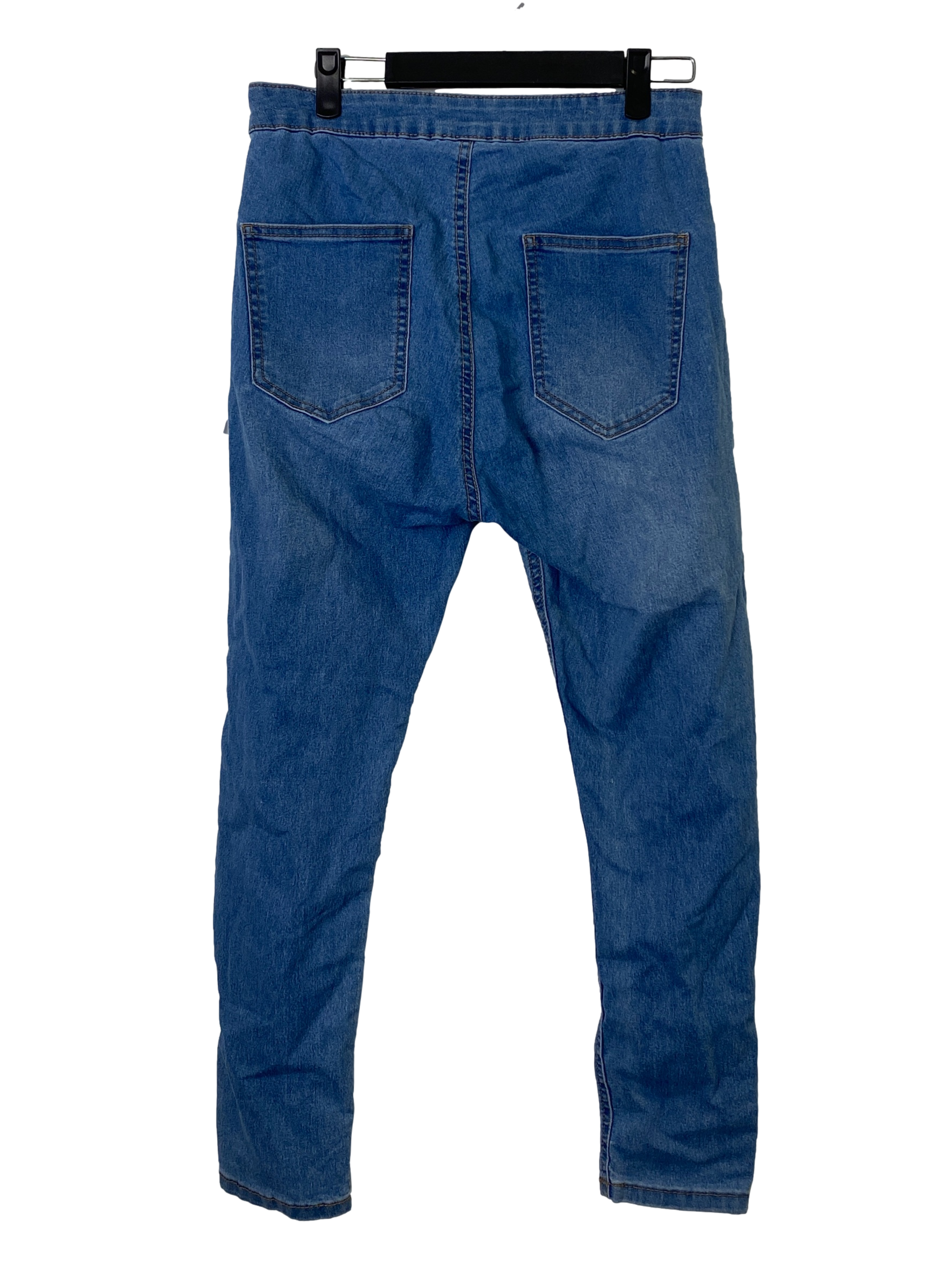 Blue Denim Tapered Jeans