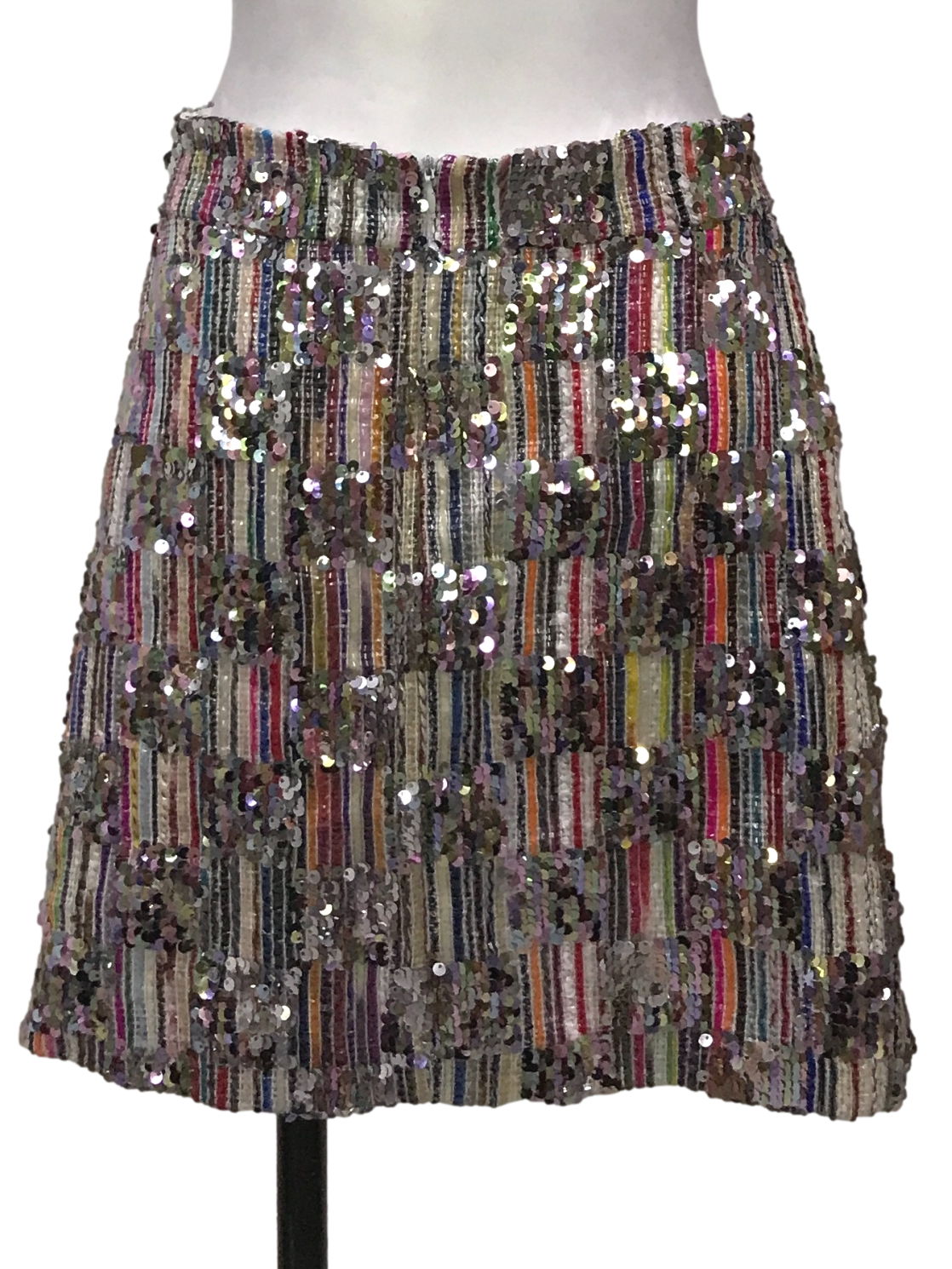 Multicolor Sequined Skirt