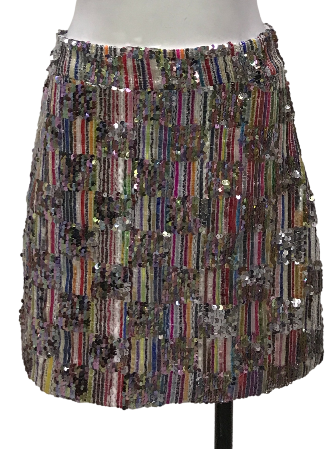 Multicolor Sequined Skirt