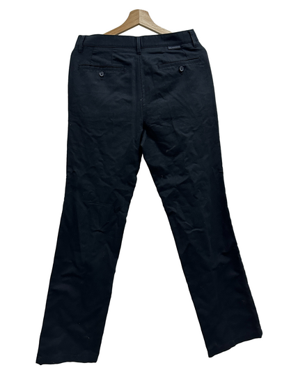 Navy Blue Straight Cut Trousers