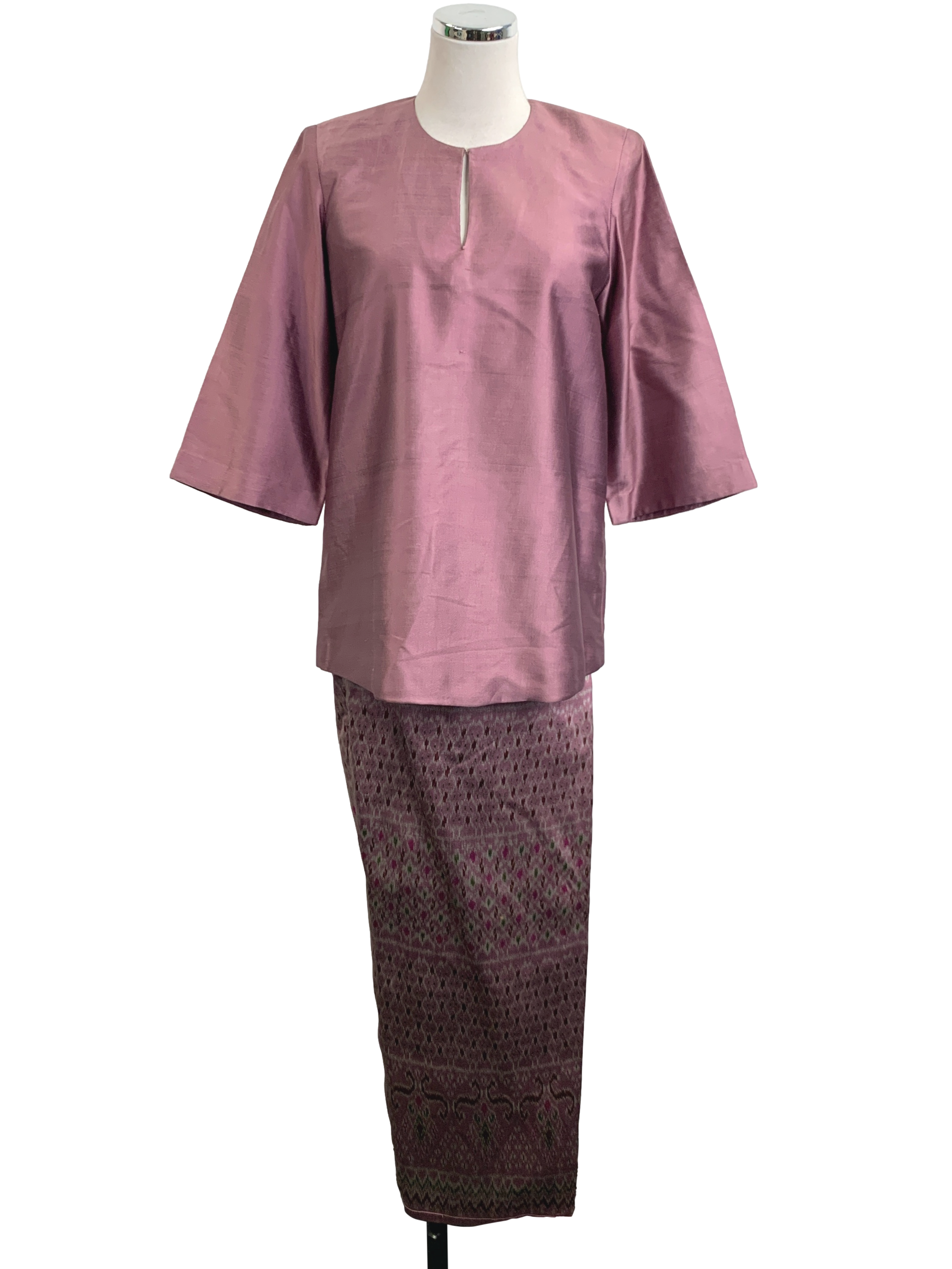 Magenta Purple Baju Kurung Set