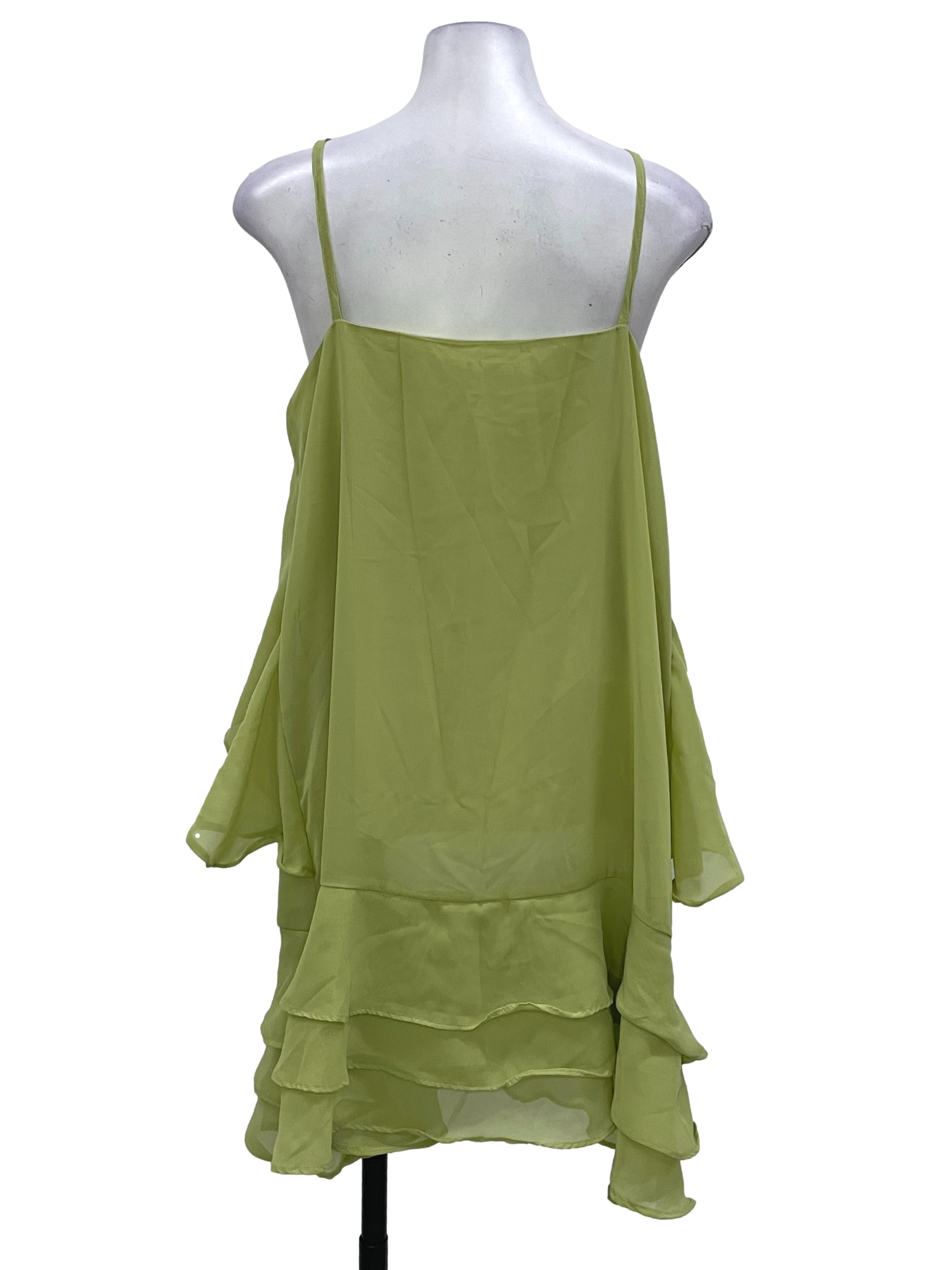 Green Flowy Mini Dress