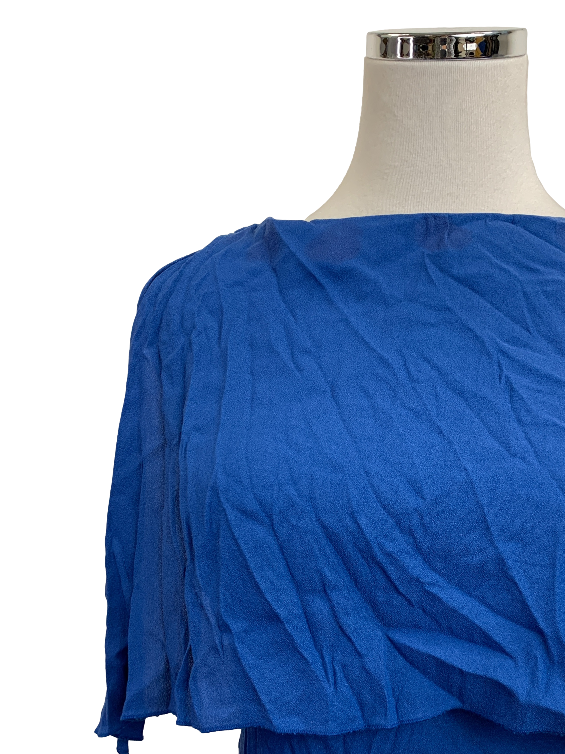 Cobalt Blue Halter A Line Dress