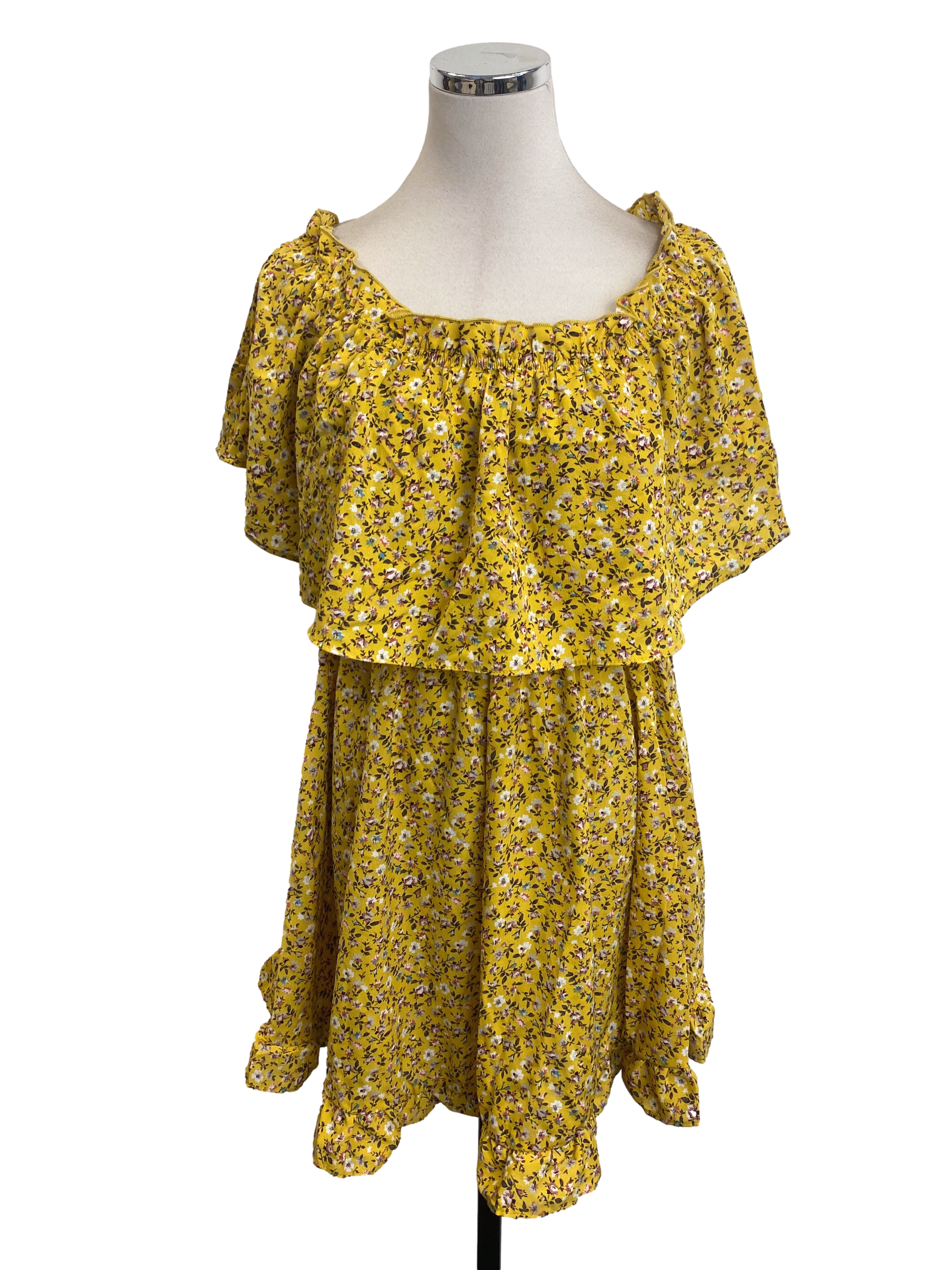 Dandelion Yellow Floral Dress