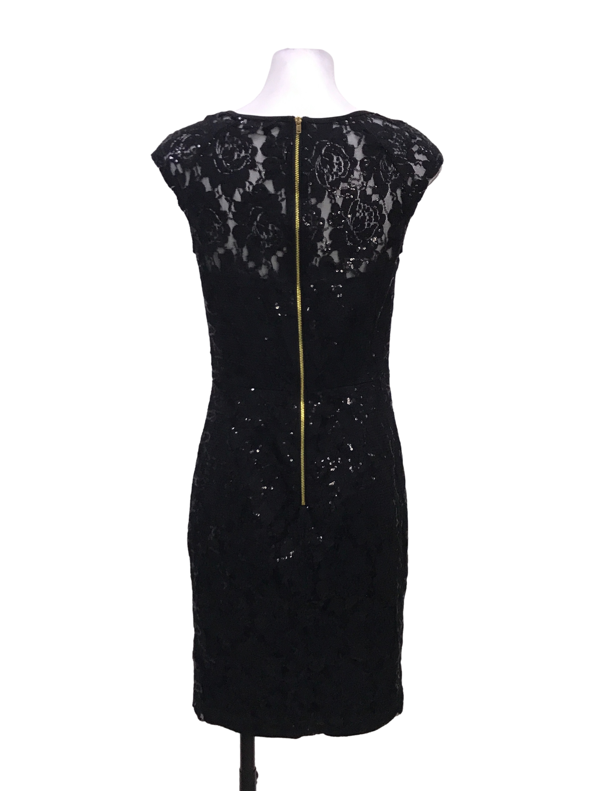 Black Sequins Dinner Dress