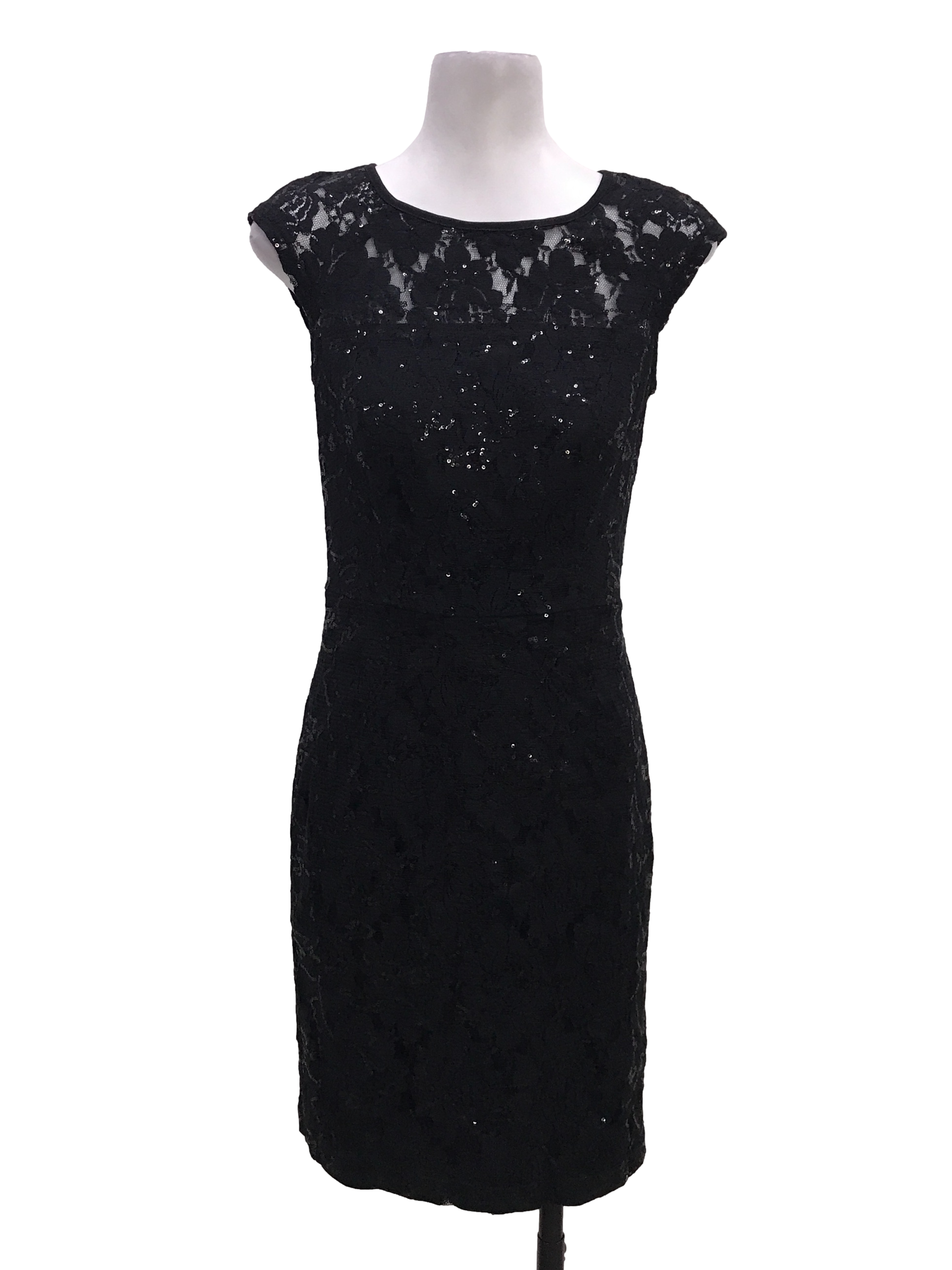 Black Sequins Dinner Dress