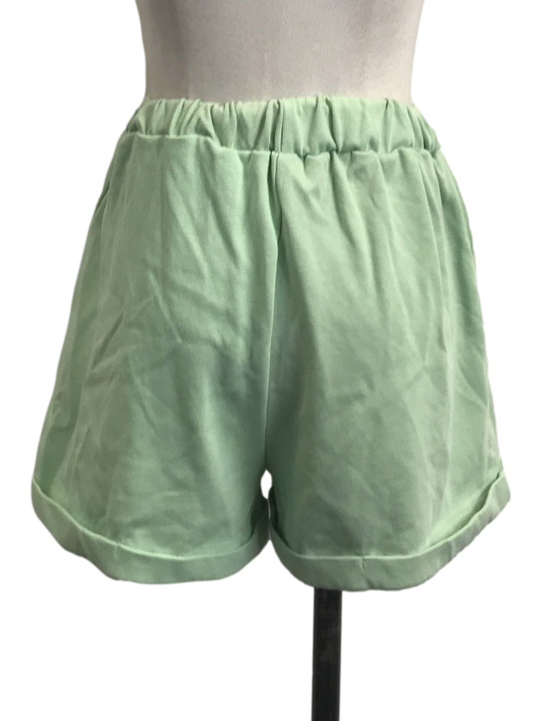 Light Green Casual Shorts