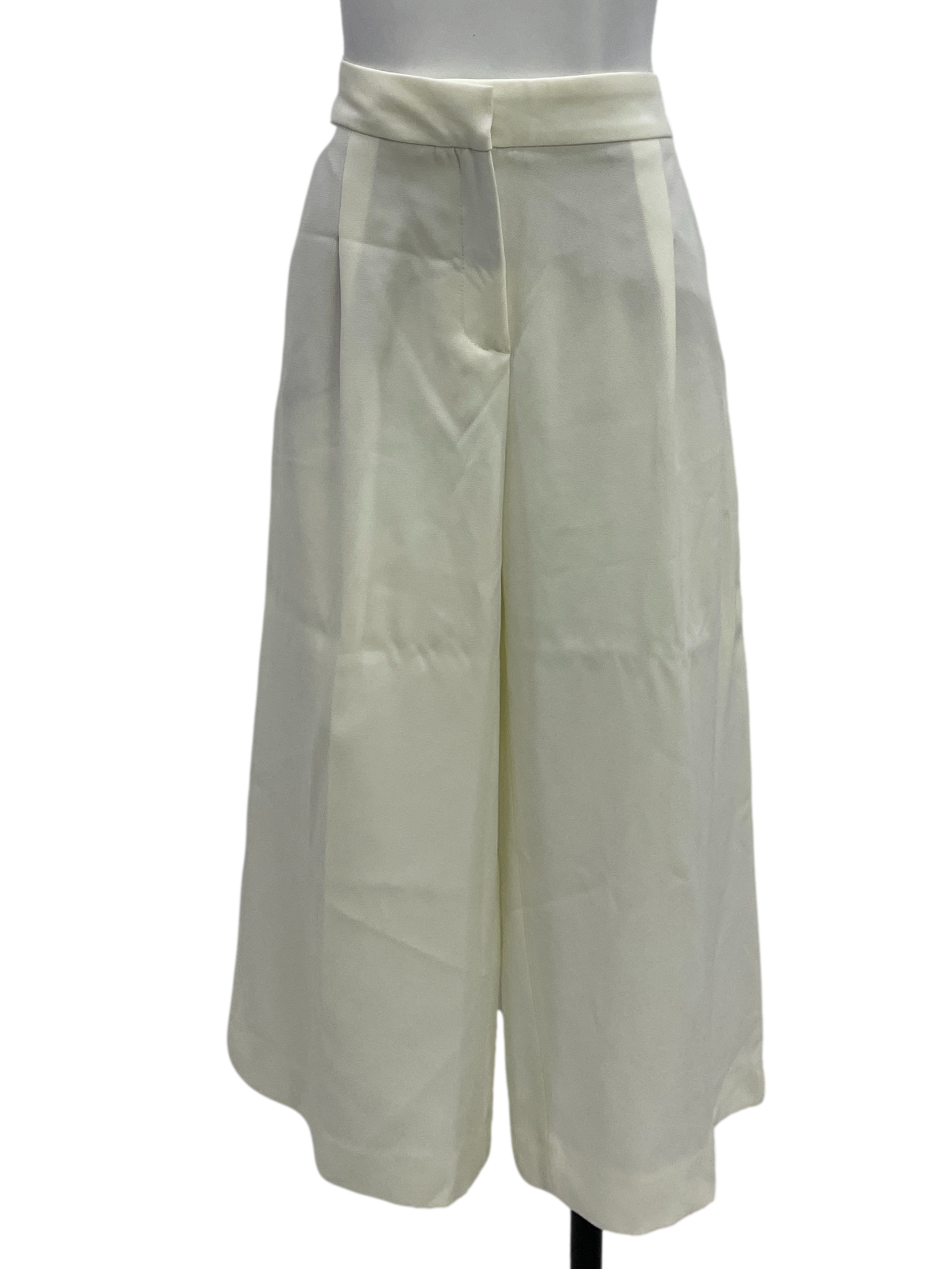 Daisy White Tapered Wide Pants