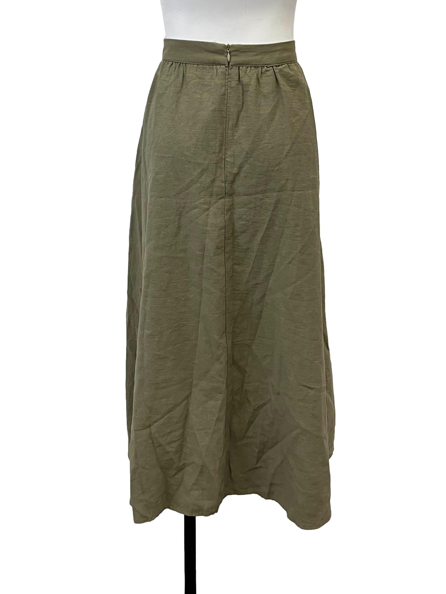 Army Green Long Skirt