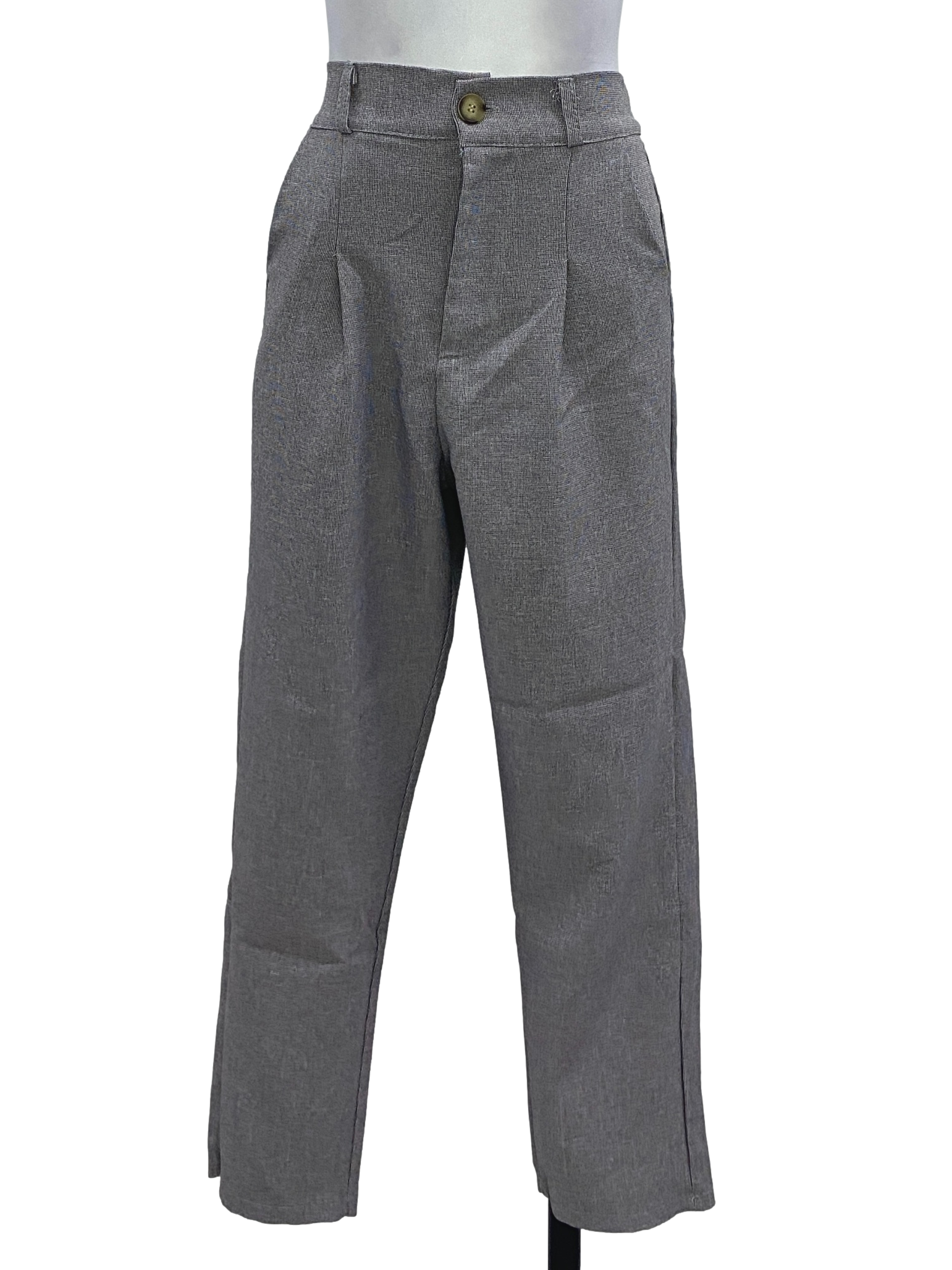 Grey Plain Pants