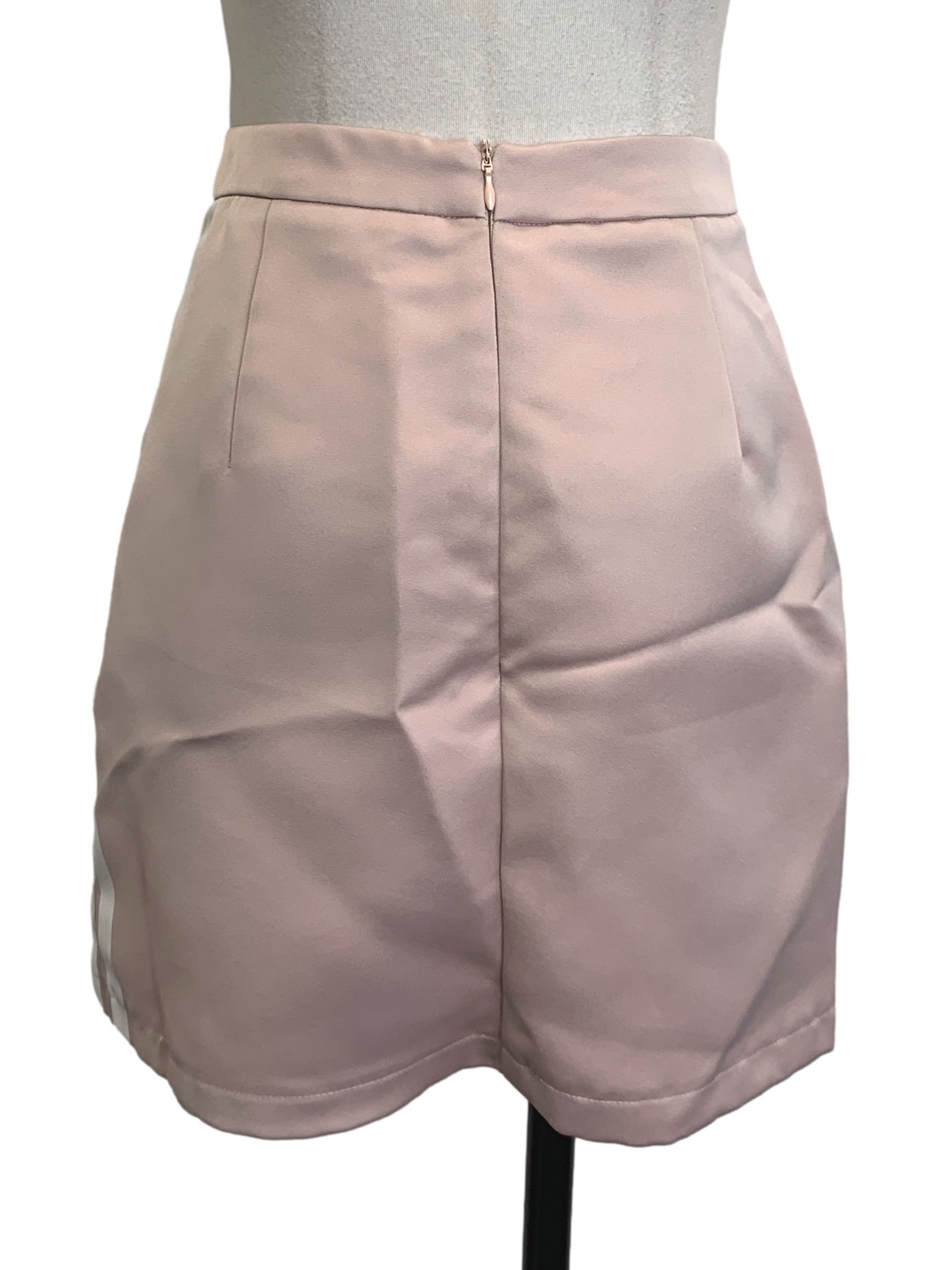 Crepe Pink Mini Skirt
