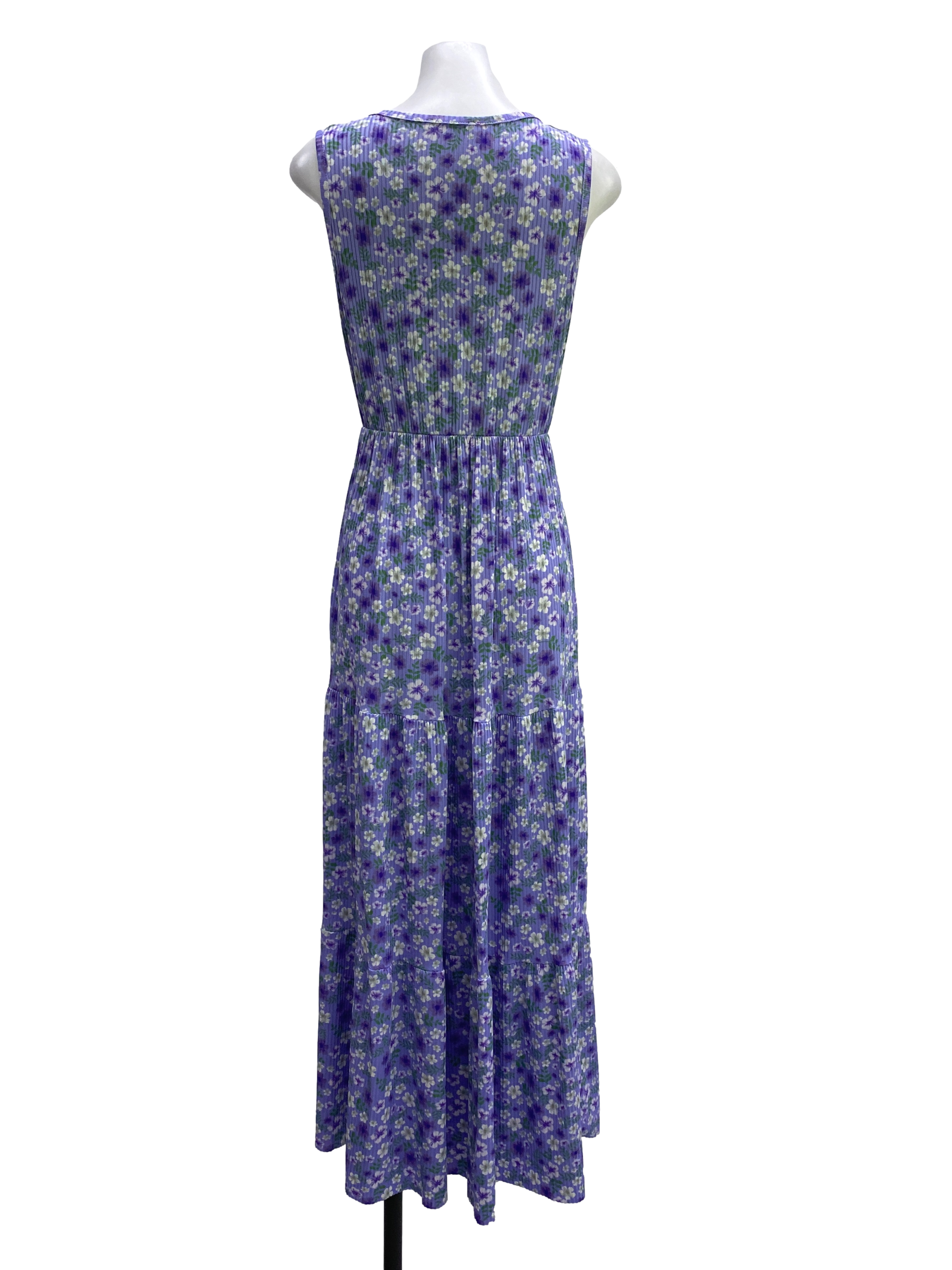 Medium Purple Floral Dress