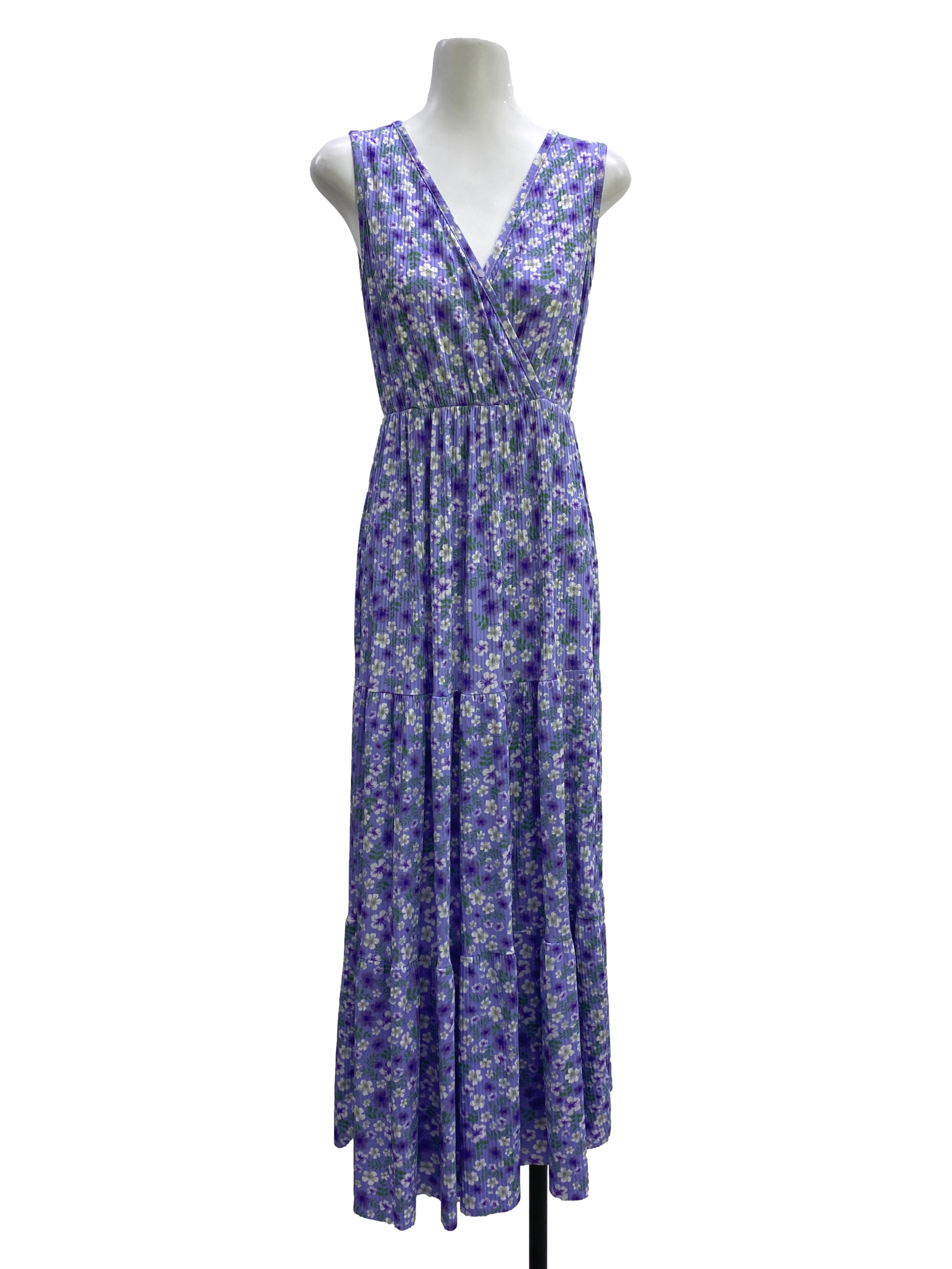 Medium Purple Floral Dress