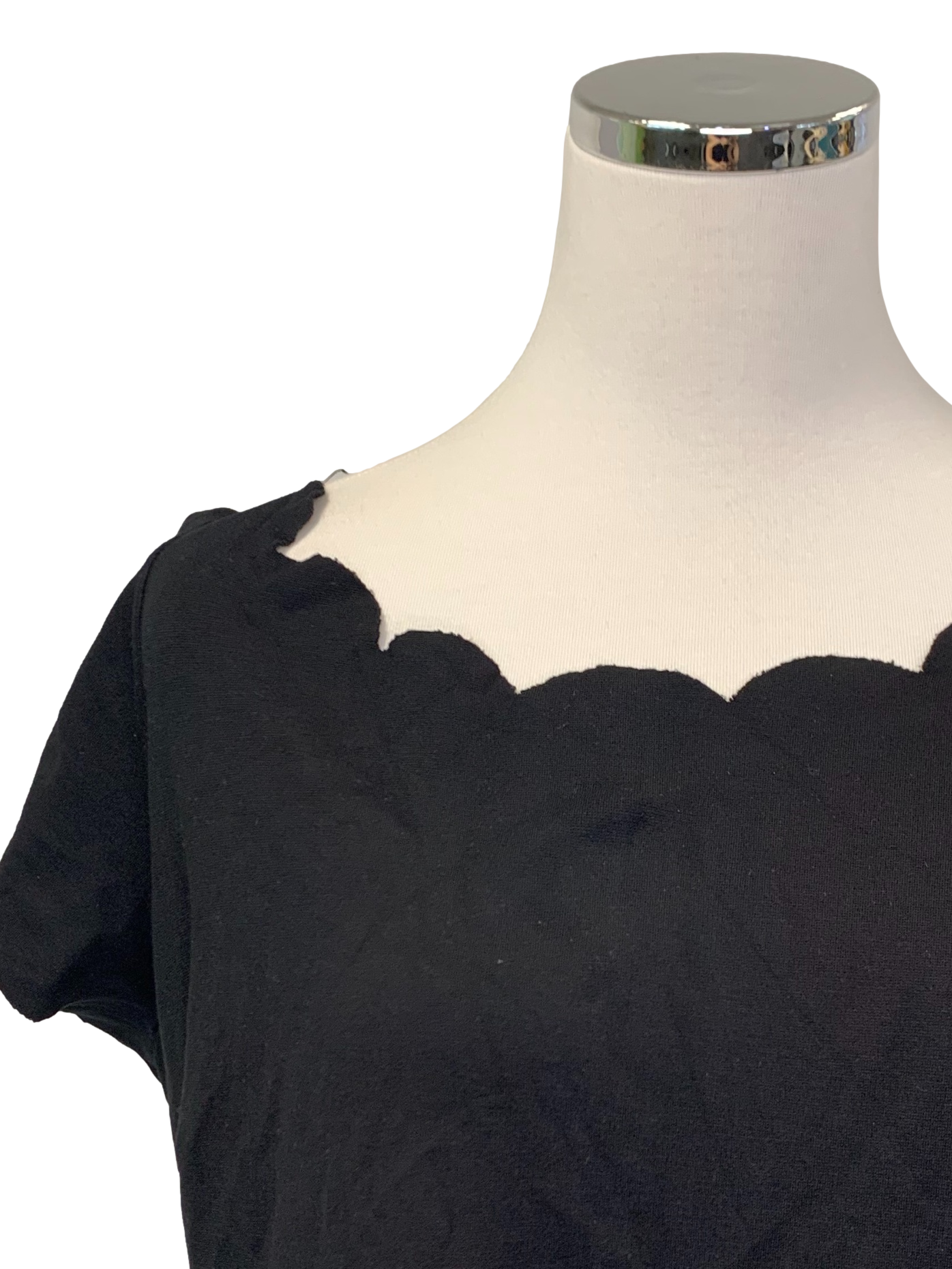 Short Sleeve Slate Black Dress