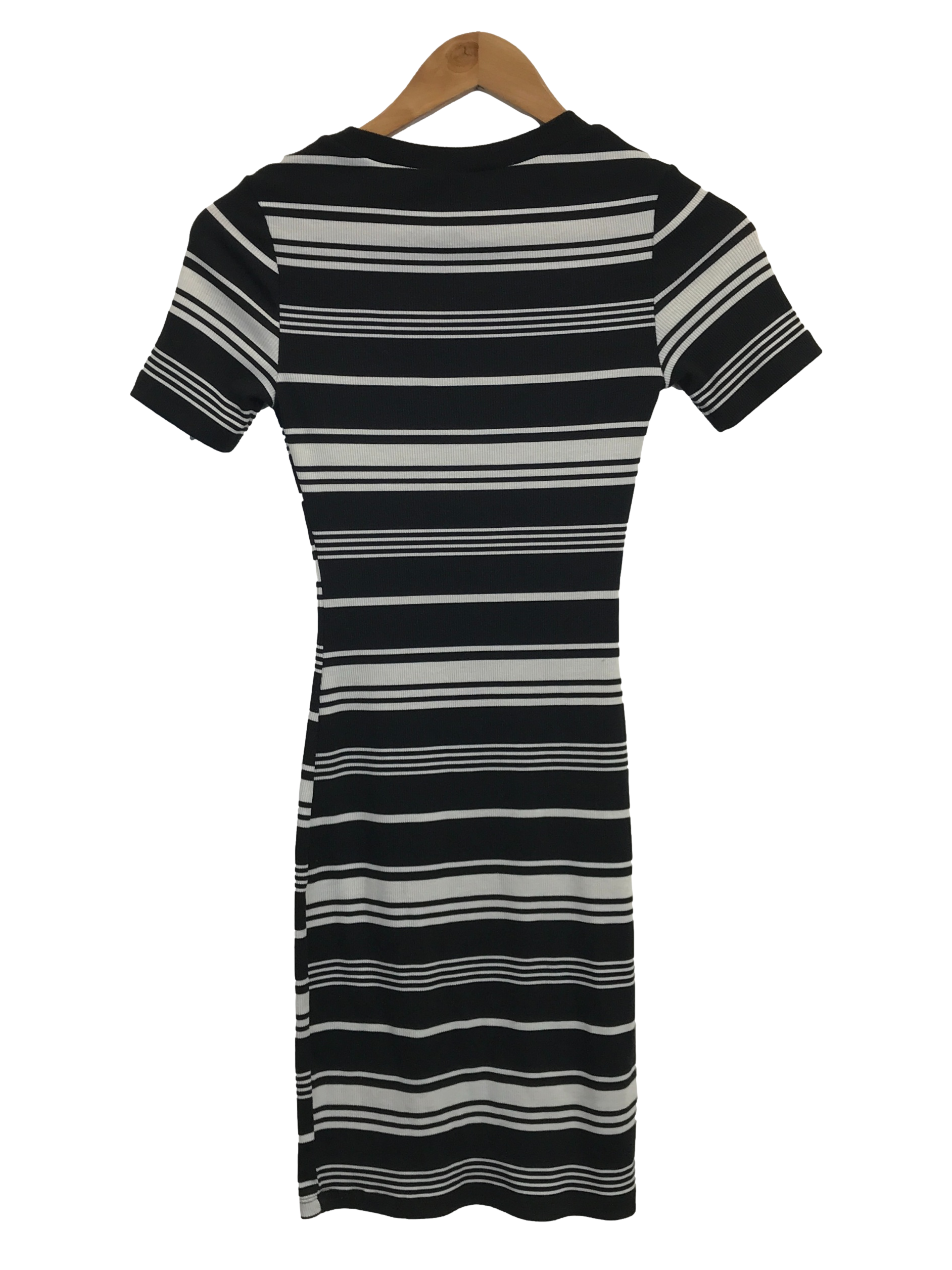 Black And White Horizontal Stripes Dress