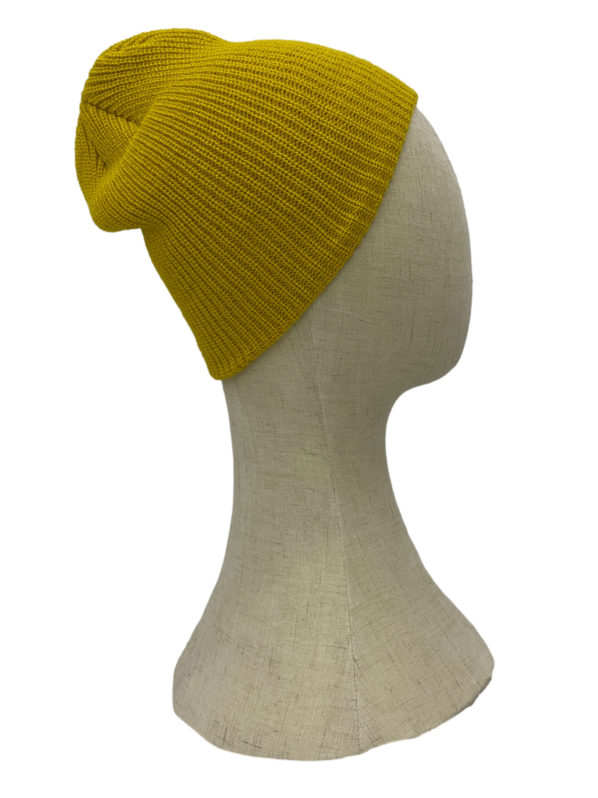 Mustard Yellow Knit Beanie