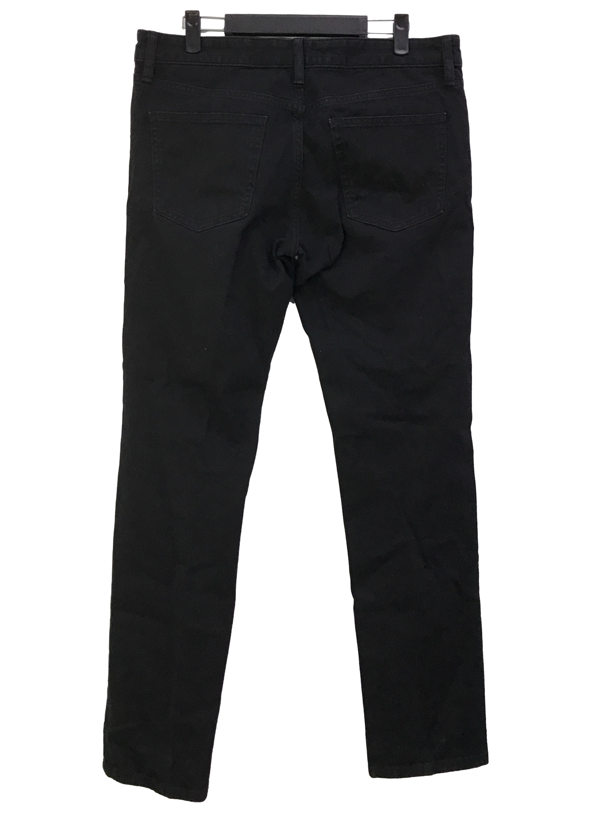 Black Skinny Tapered Low Rise Denim Pants