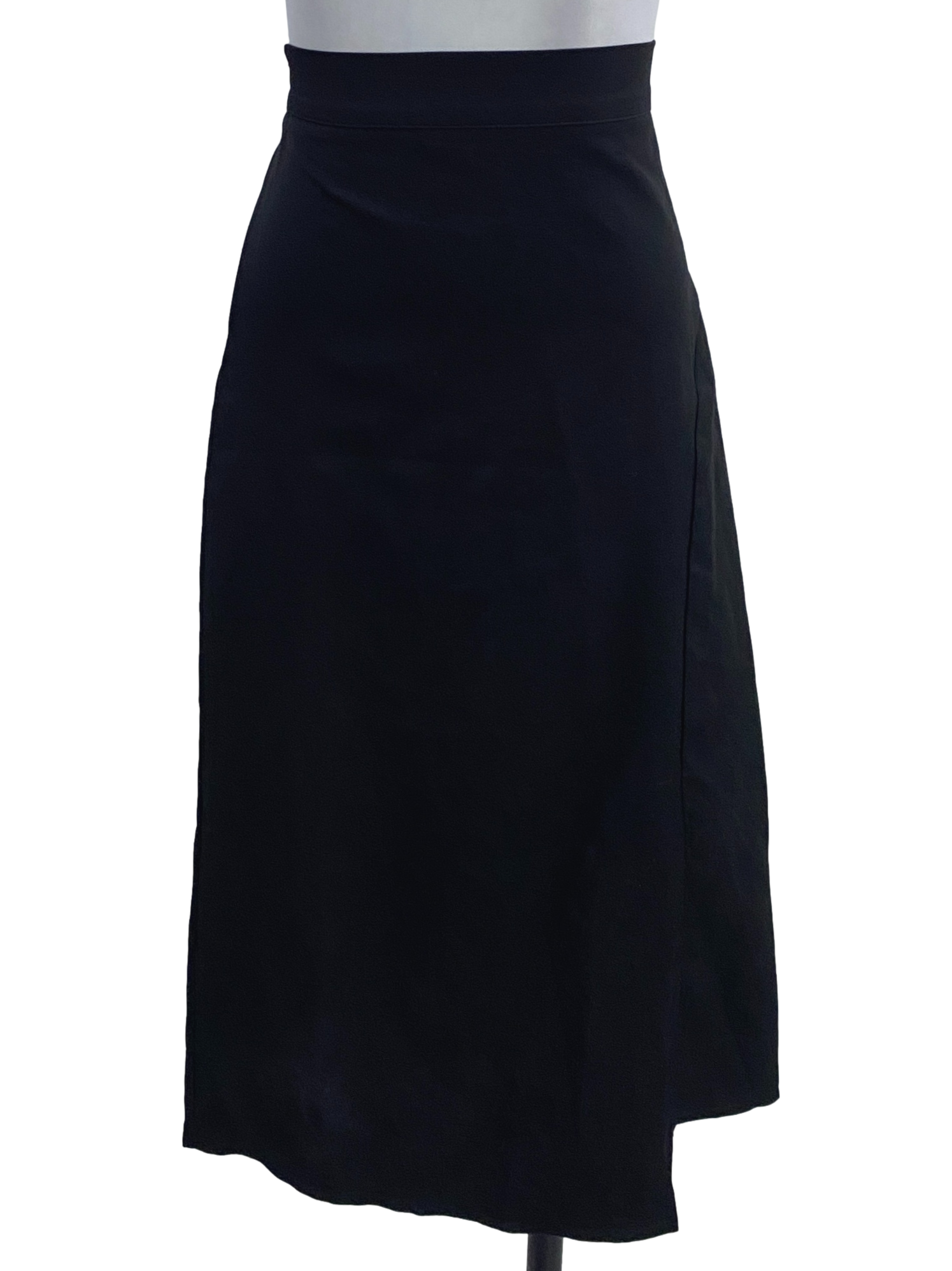 Soot Black A-Line Skirt