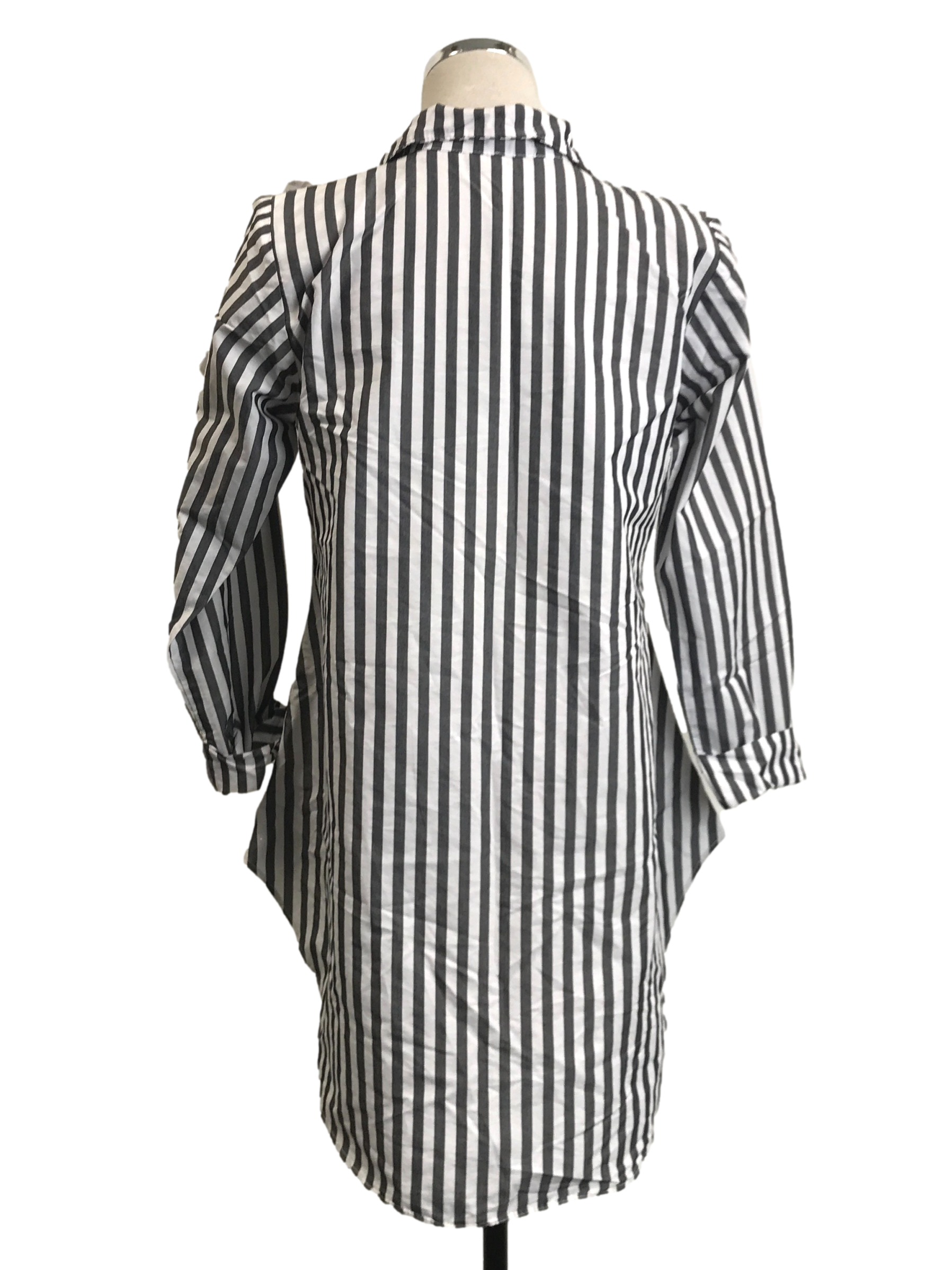 Grey Stripes Long Sleeve Shirt