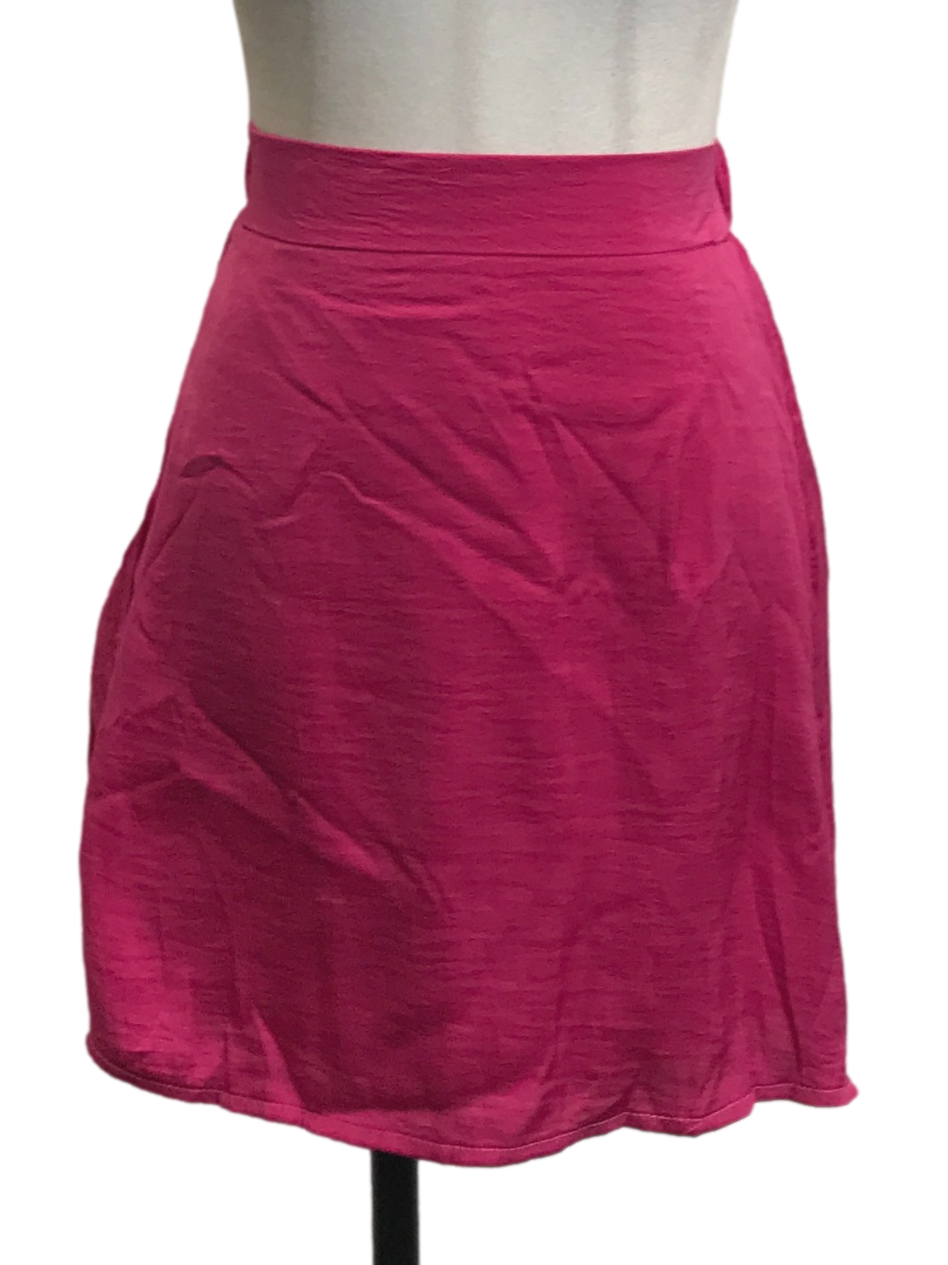 Fuchsia A-Line Mini Skirt