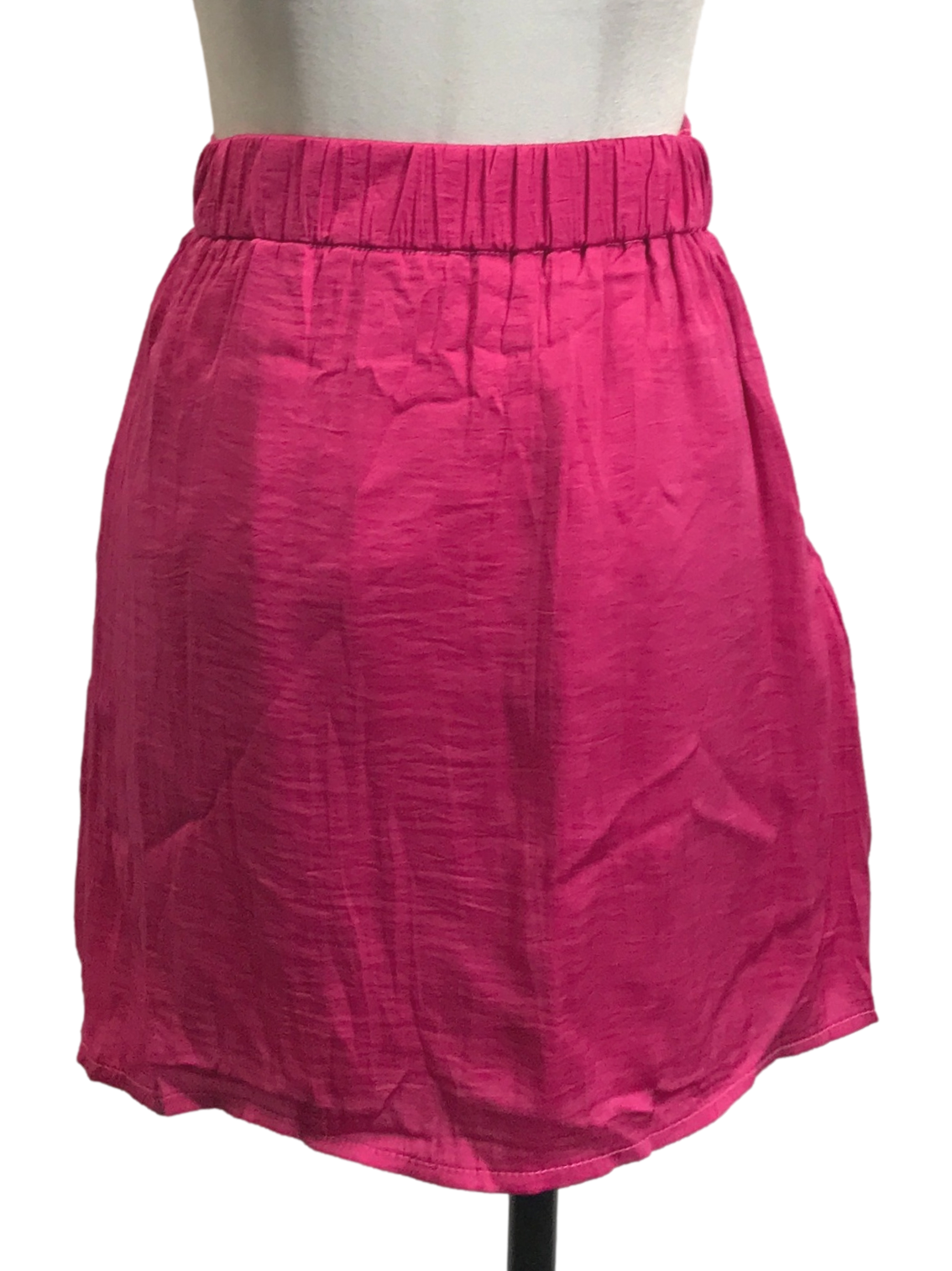 Fuchsia A-Line Mini Skirt