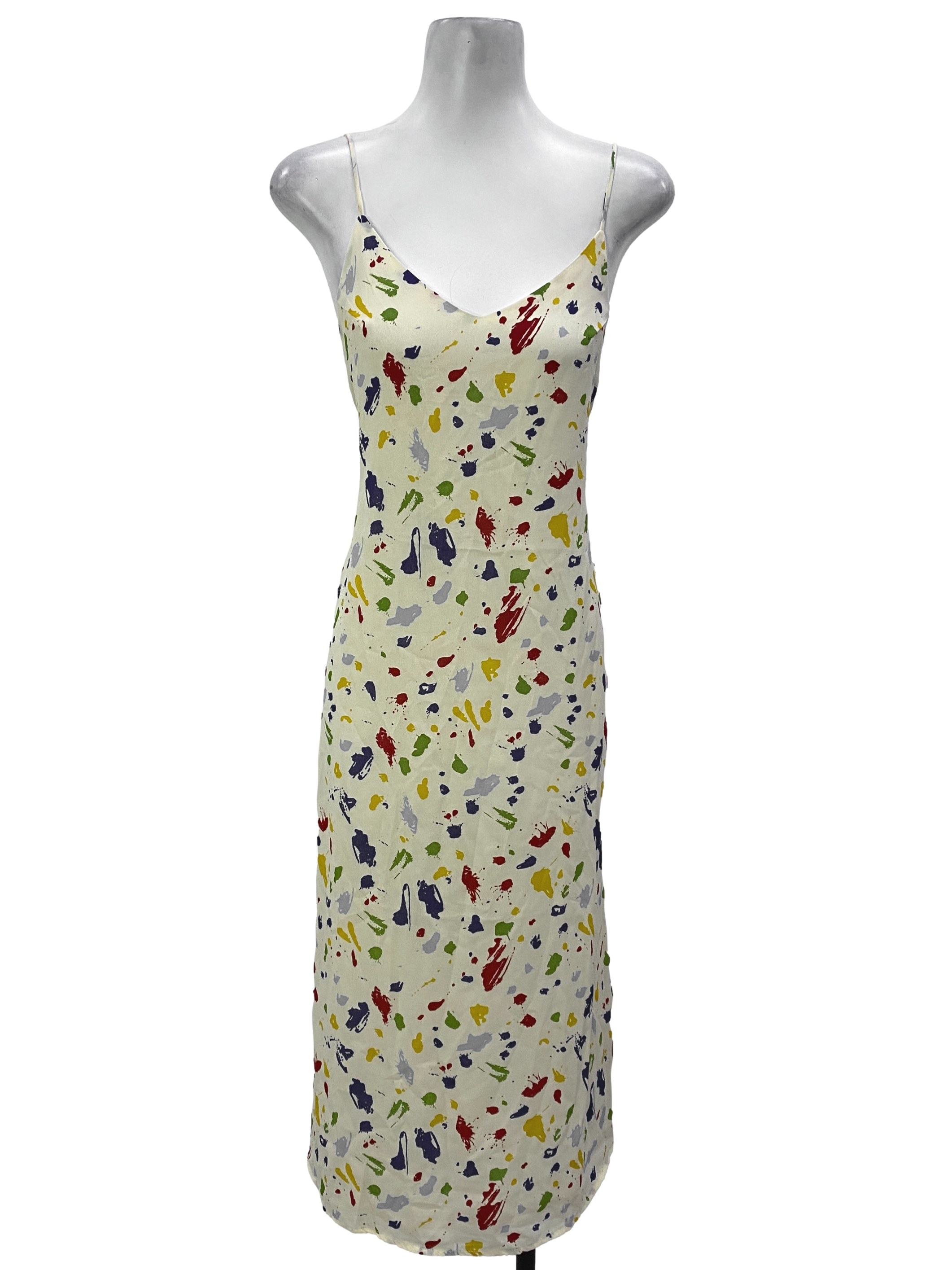 Egg Nog Multicolour V Neck Sleeveless Dress