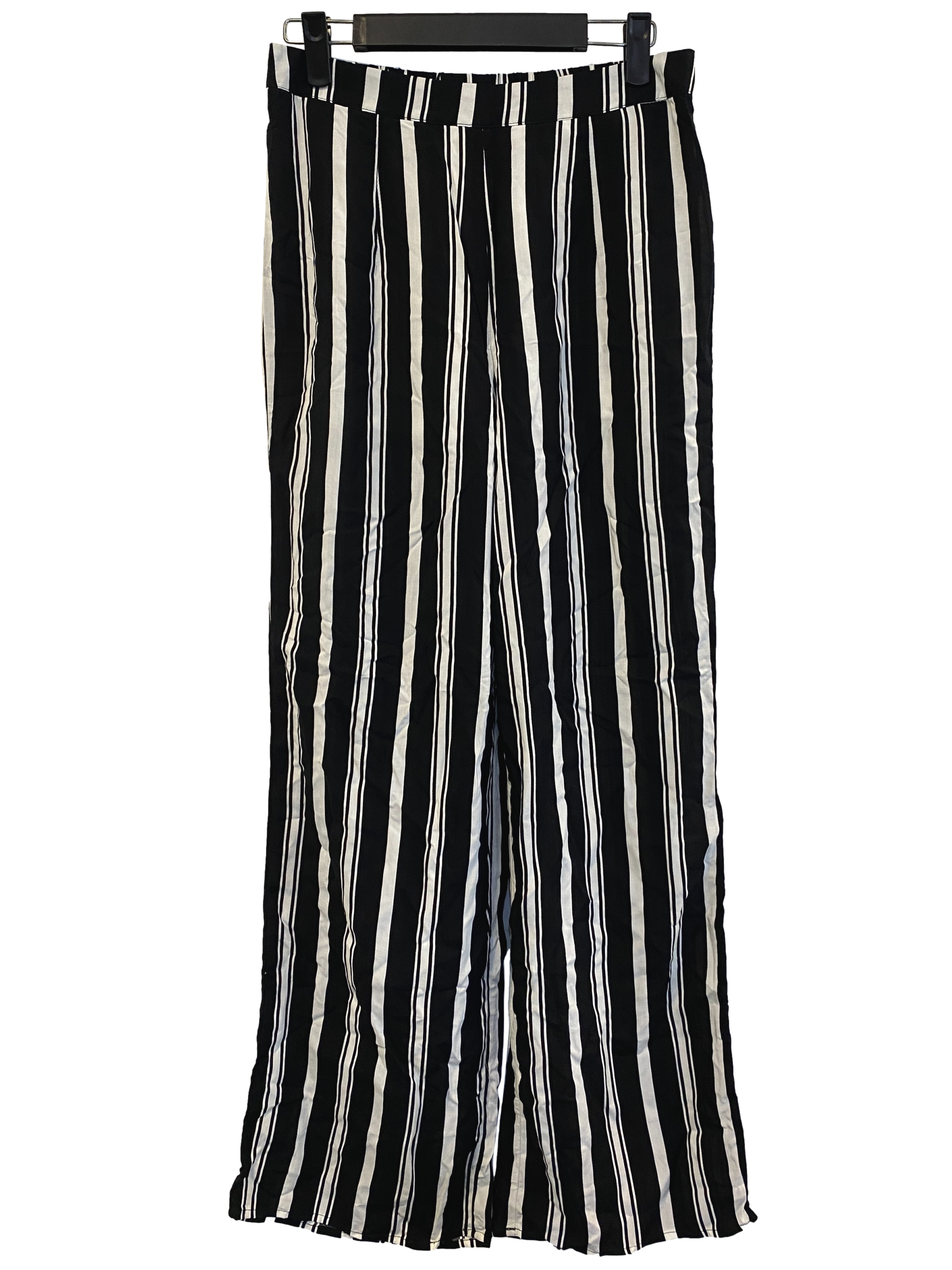 Black and White Pinstripe Pants