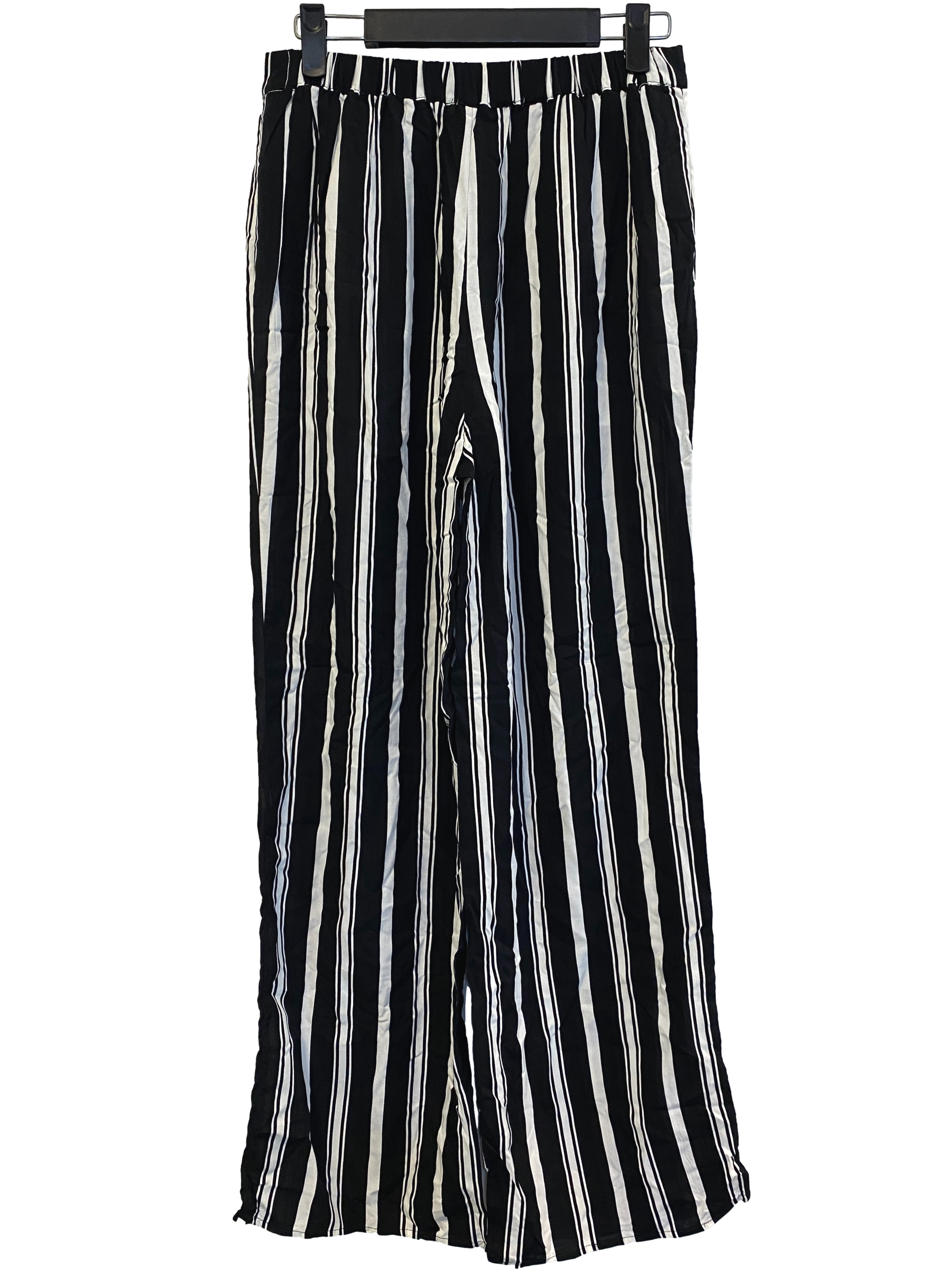 Black and White Pinstripe Pants