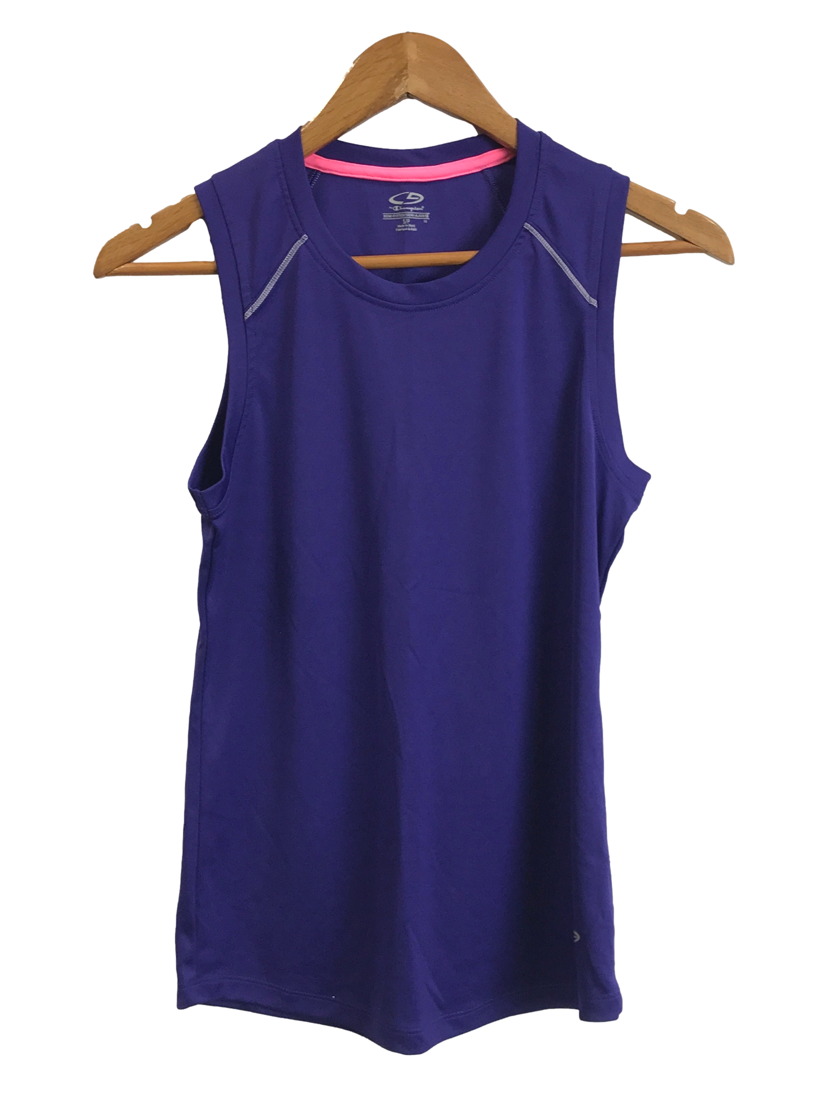 Purple Semi Fitted Polyester Top