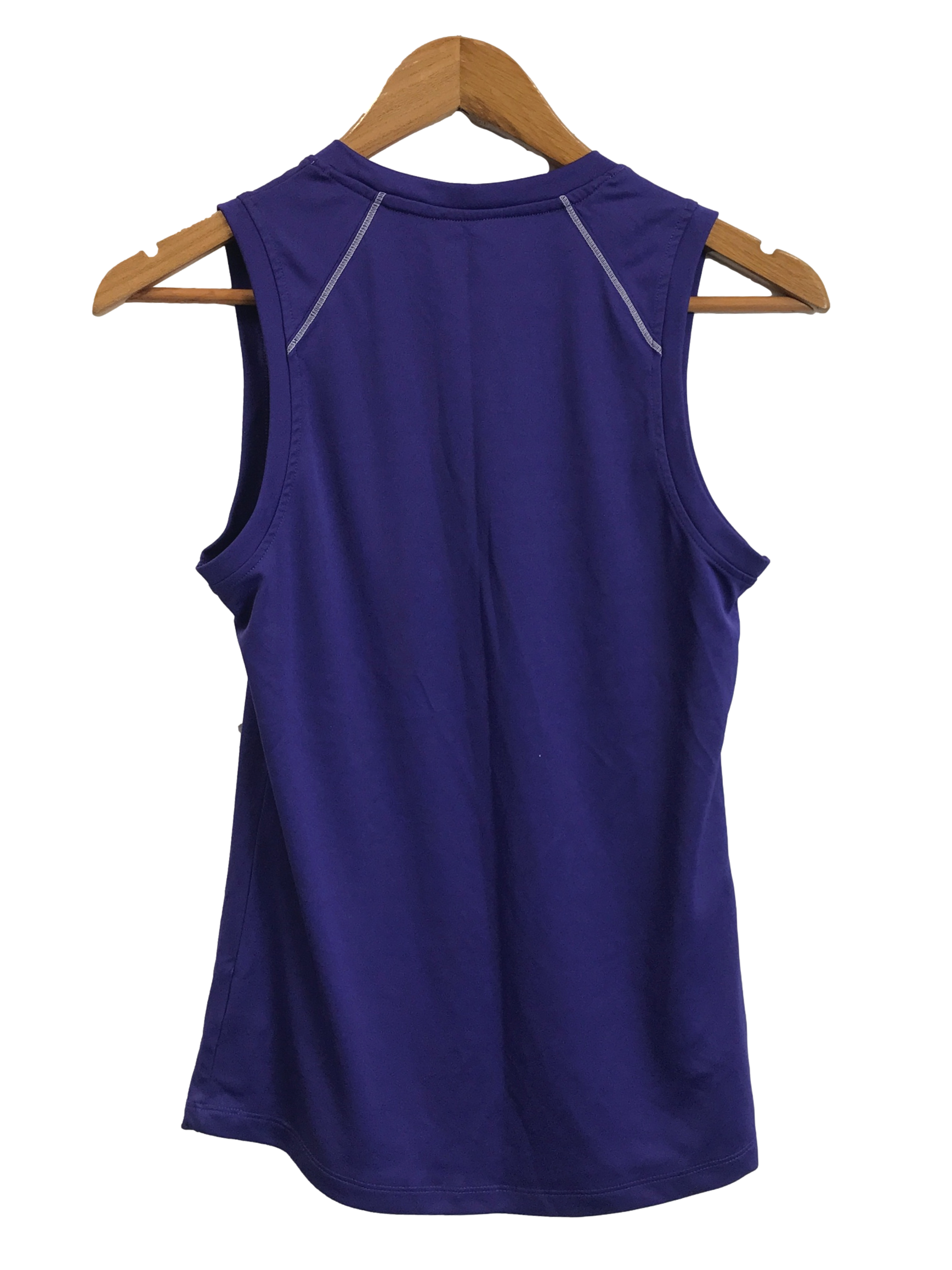 Purple Semi Fitted Polyester Top
