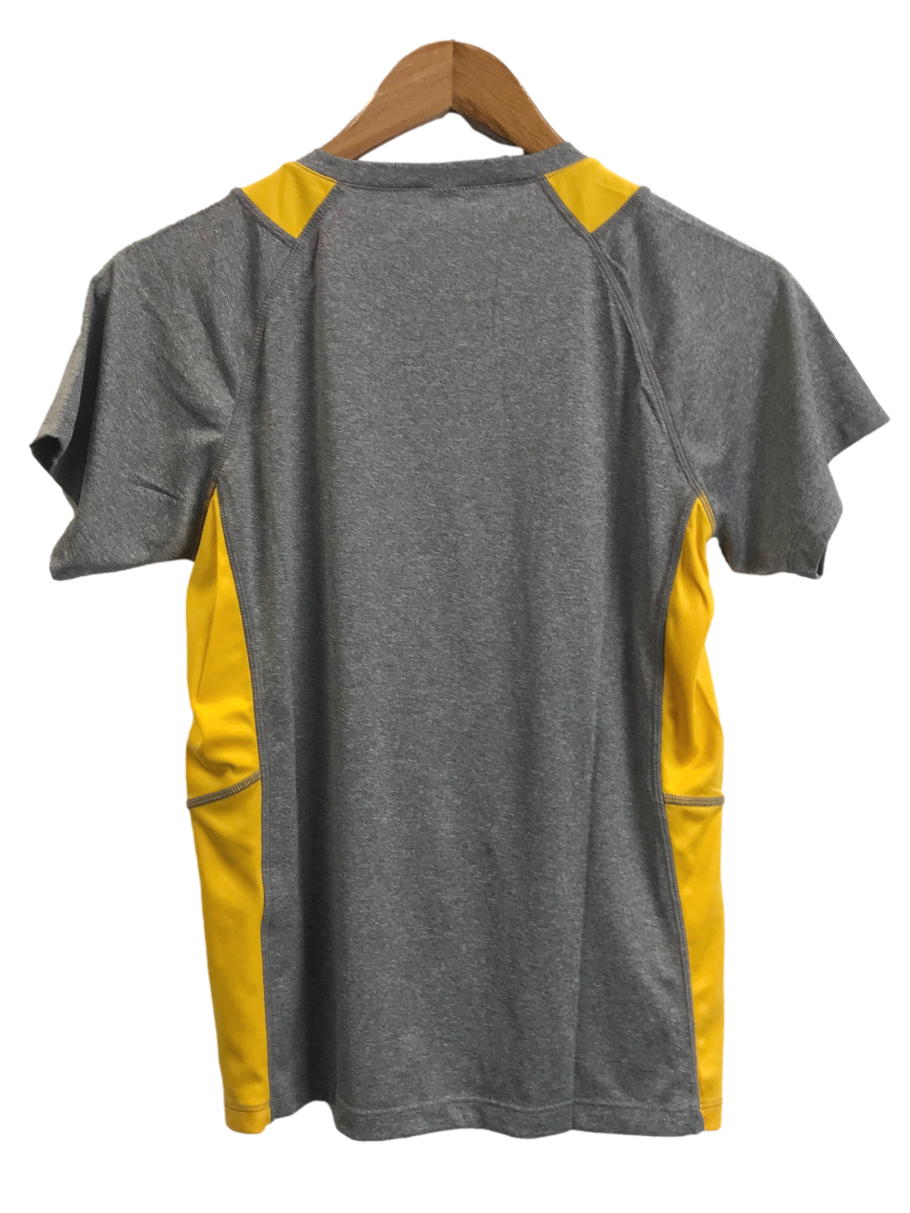 Grey With Yellow Outline Top