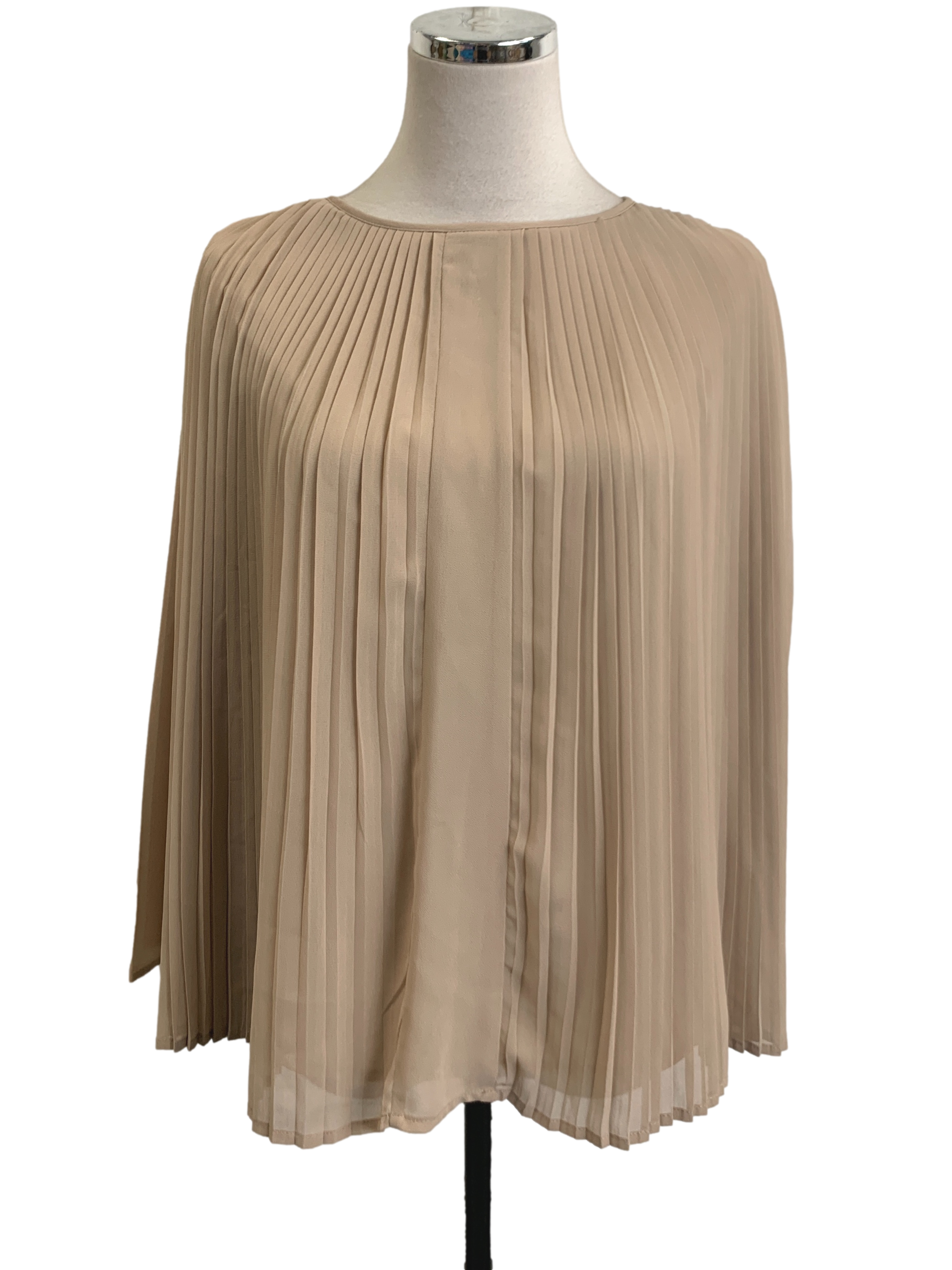 Brown Pleated Top