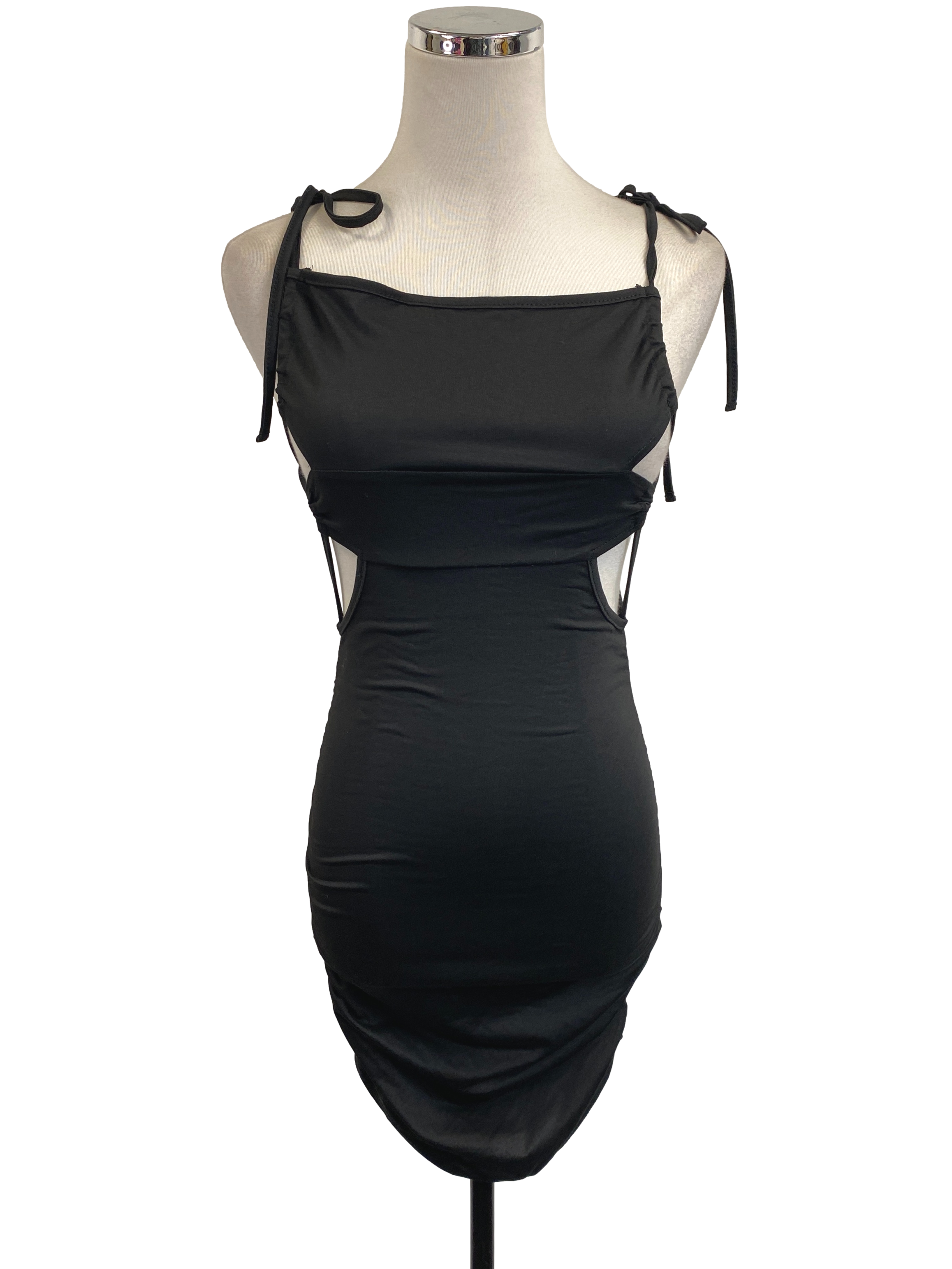 Black Ruched Dress